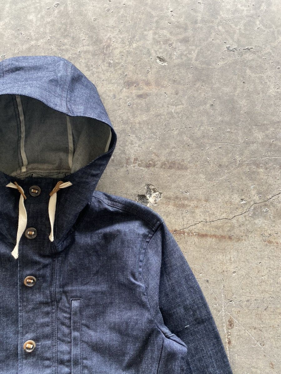 Beams Japan Beams Men's Indigo Denim Hoodie Jacket Size US M / EU 48-50 / 2 - 5 Thumbnail