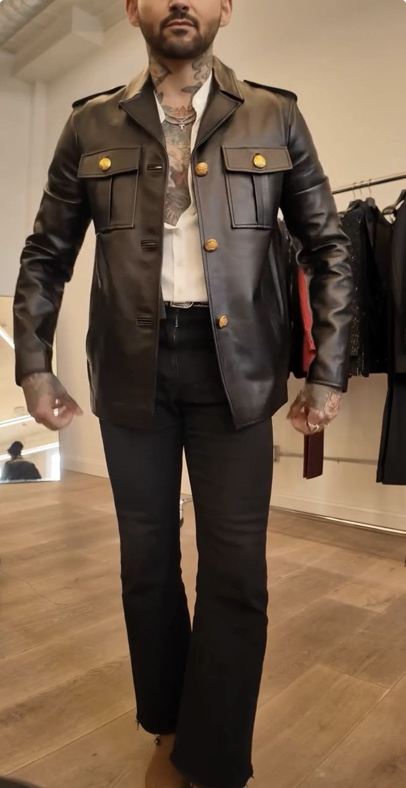 Blk Dnm Leather jacket 175 EU 48 USA 38 Size US M / EU 48-50 / 2 - 21 Thumbnail