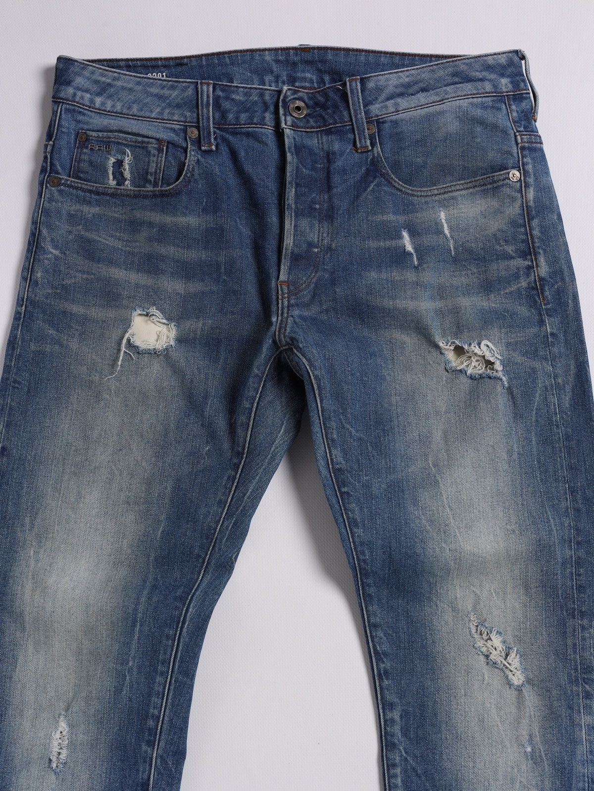 G-Star G star Raw Denim Jeans Distressed Pants Size US 31 - 5 Thumbnail