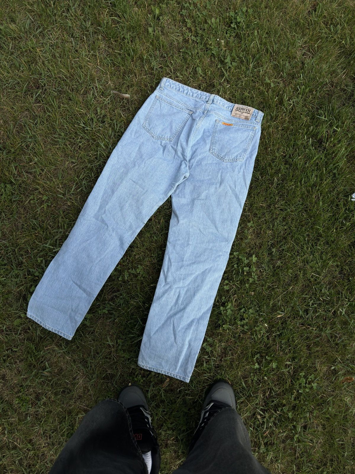 Edwin × Vintage Vintage Edwin Denim Jeans Light Blue Size US 36 / EU 52 - 5 Thumbnail