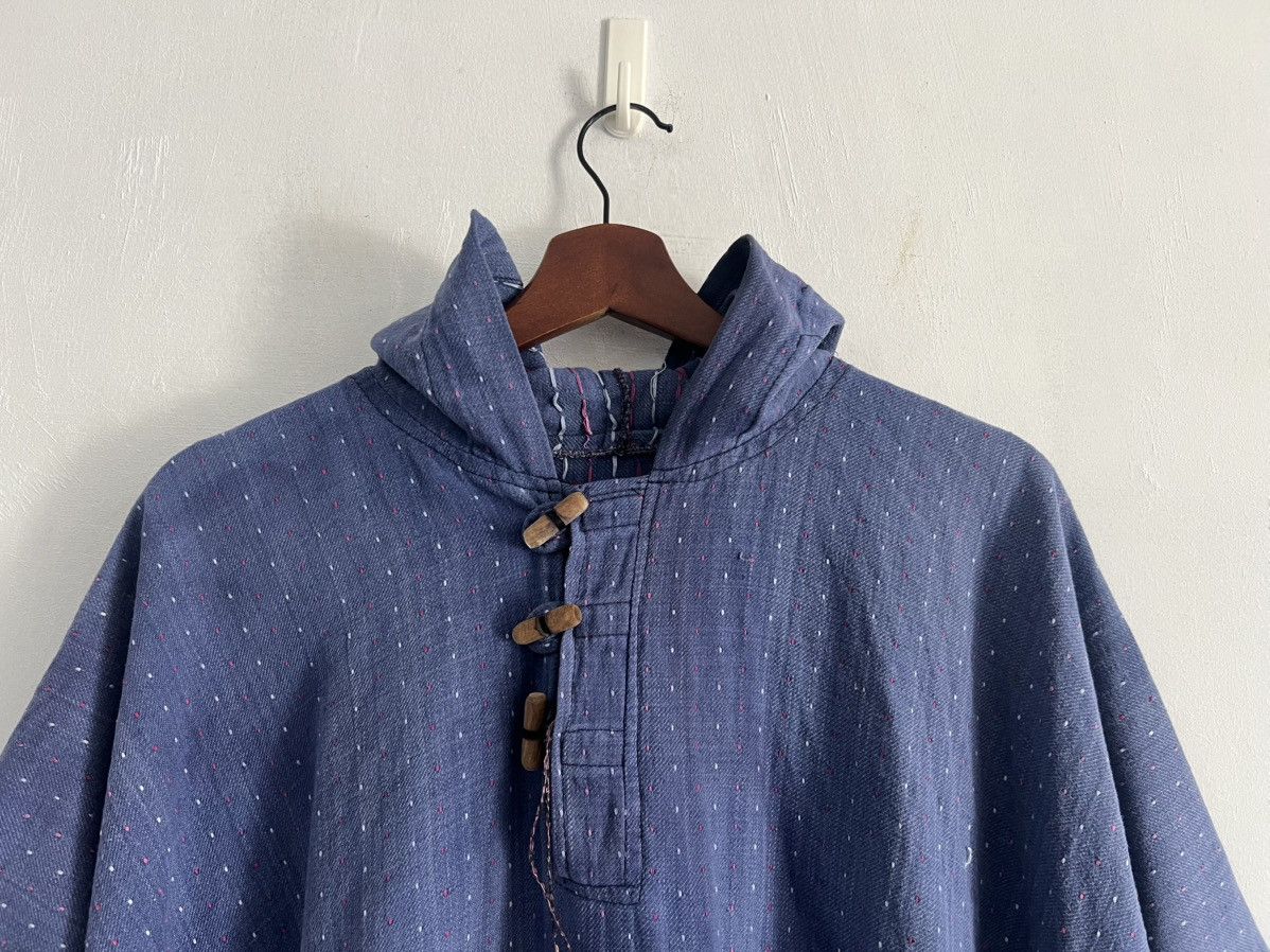 Japanese Brand Denim Boro Sashiko Indigo Vintage Japan Hoodie Size US XXL / EU 58 / 5 - 3 Thumbnail