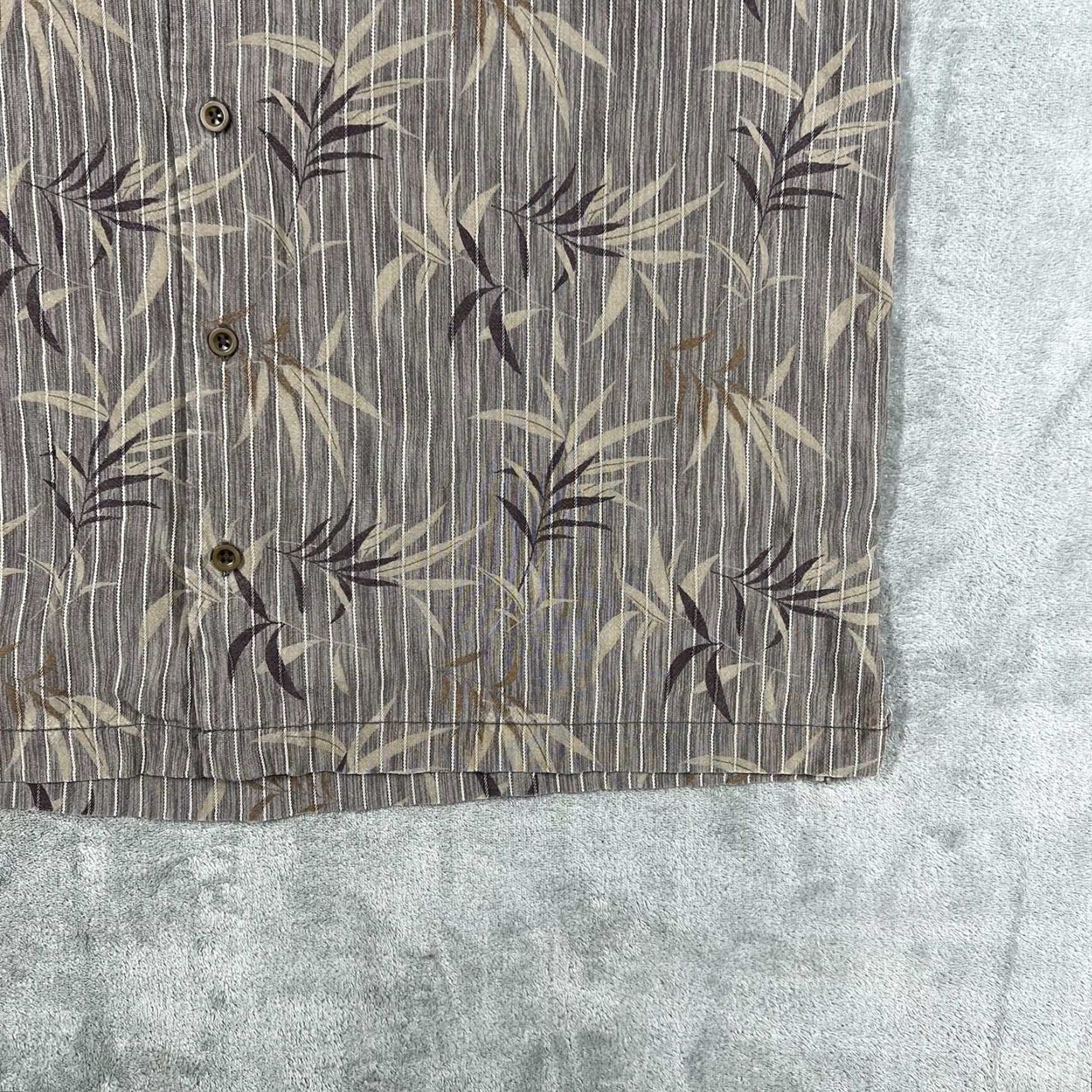 Tommy Bahama Tommy Bahama Shirt M Mens Hawaiian Button-Up Short Sleeve Brown 100% Tencel Lyocell Floral Classic Casual Size US M / EU 48-50 / 2 - 3 Thumbnail