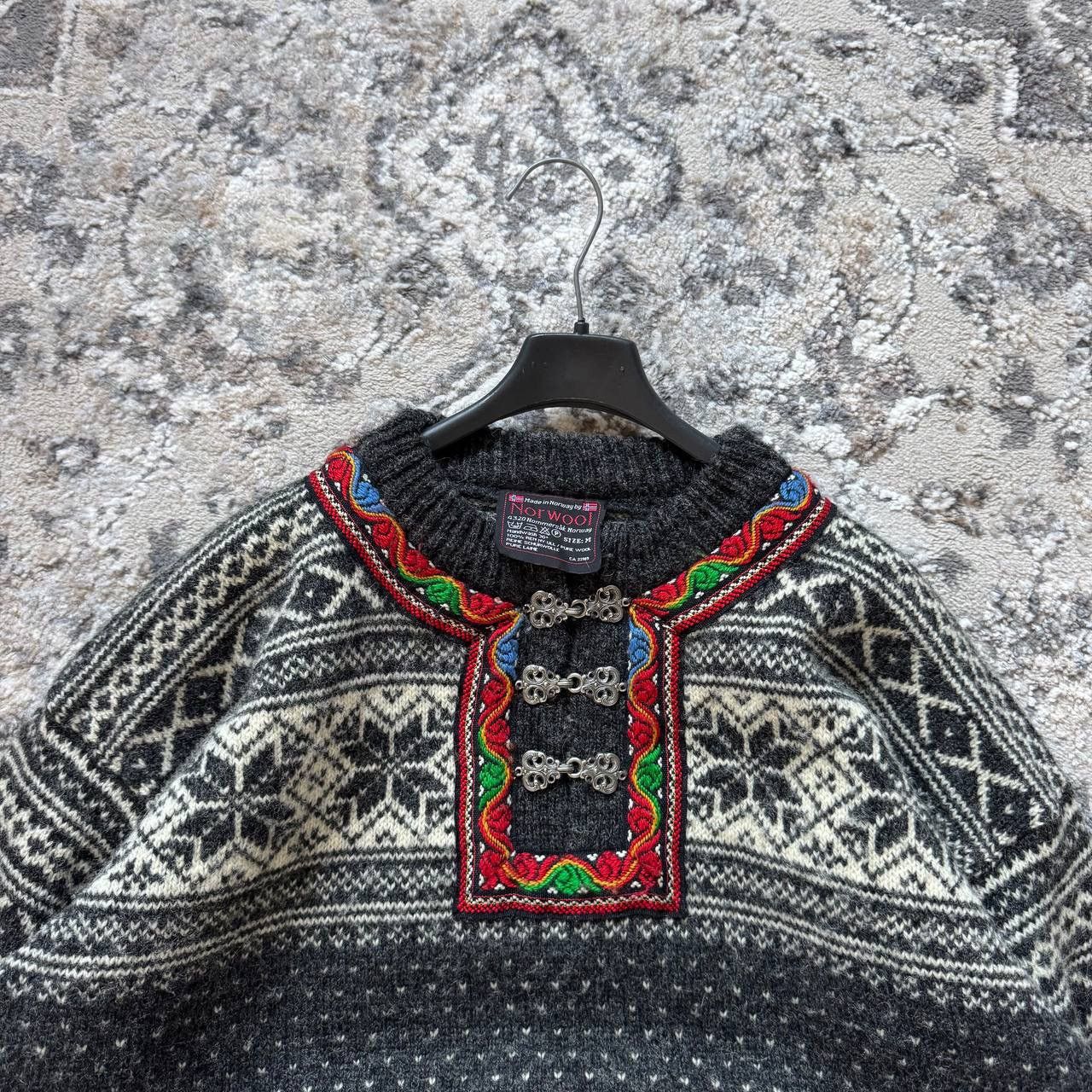 Dale Of Norway Vintage Lana Wool Norwool Knit Fair Isle Heavy Retro Sweater Size US M / EU 48-50 / 2 - 7 Thumbnail
