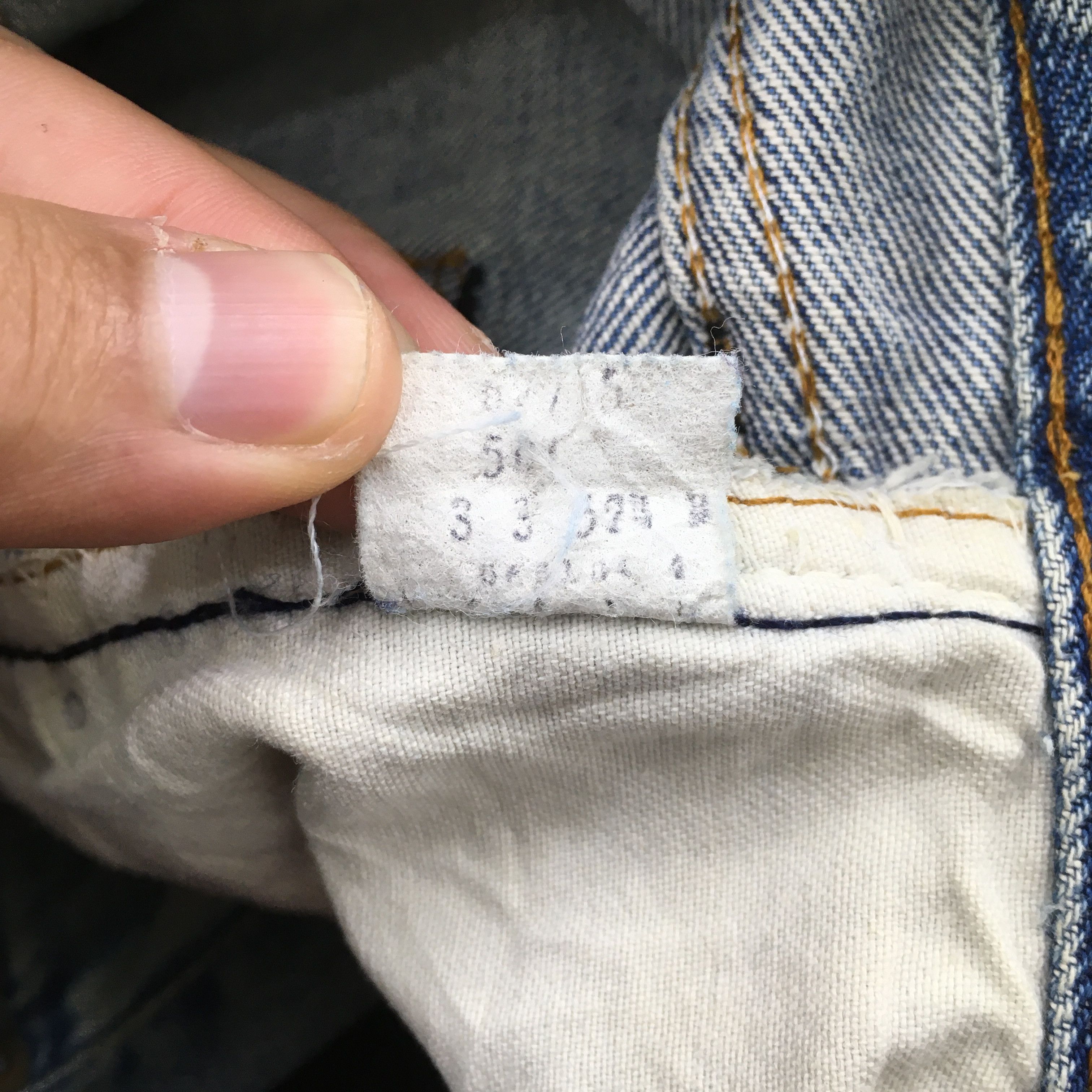 Levi's Size 31x28.5 Vintage 70s Levi's 501 Selvedge Jeans S1254 Size US 31 - 15 Thumbnail