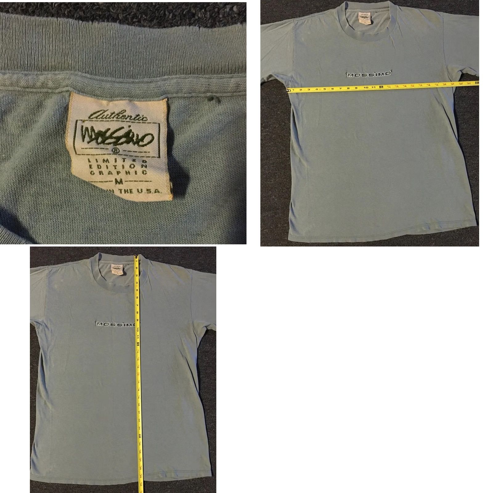 Mossimo VINTAGE Mossimo T-Shirt Surf Grunge 90s M Green Short Sleeve Graphic Tee Mens OP USA Beach Ocean Pacific Style Destroyed Decade 90s Size US M / EU 48-50 / 2 - 10 Thumbnail