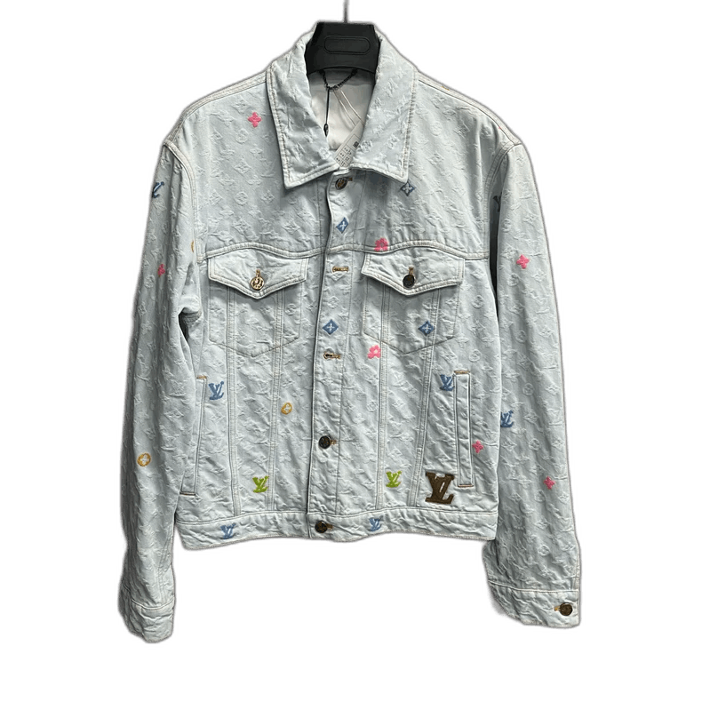 Louis Vuitton Louis Vuitton Louis Vuitton Light Blue Logo Embroidered Ja Size XL / US 12-14 / IT 48-50 - 1 Thumbnail