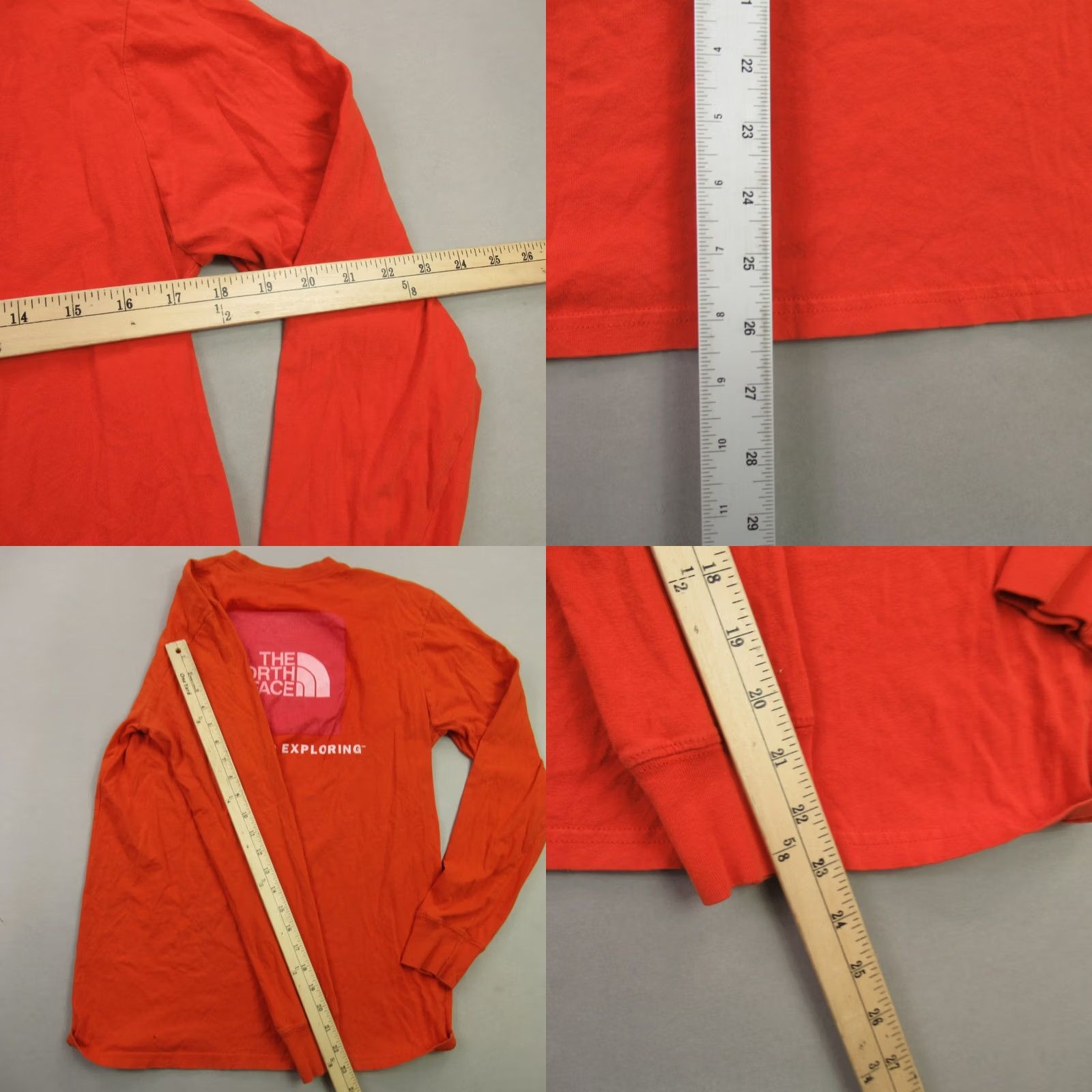 The North Face The North Face Sweater Mens Small Long Sleeve Pullover Orange Crew Neck Classic Fit Size US S / EU 44-46 / 1 - 8 Thumbnail