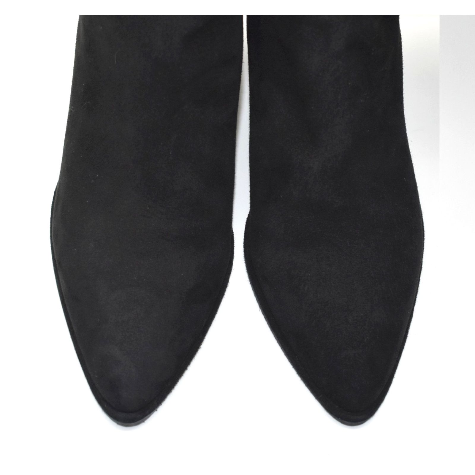 Stuart Weitzman STUART WEITZMAN Black Suede Side Zipper Boots Size 7 B Size US 7 / IT 37 - 5 Thumbnail