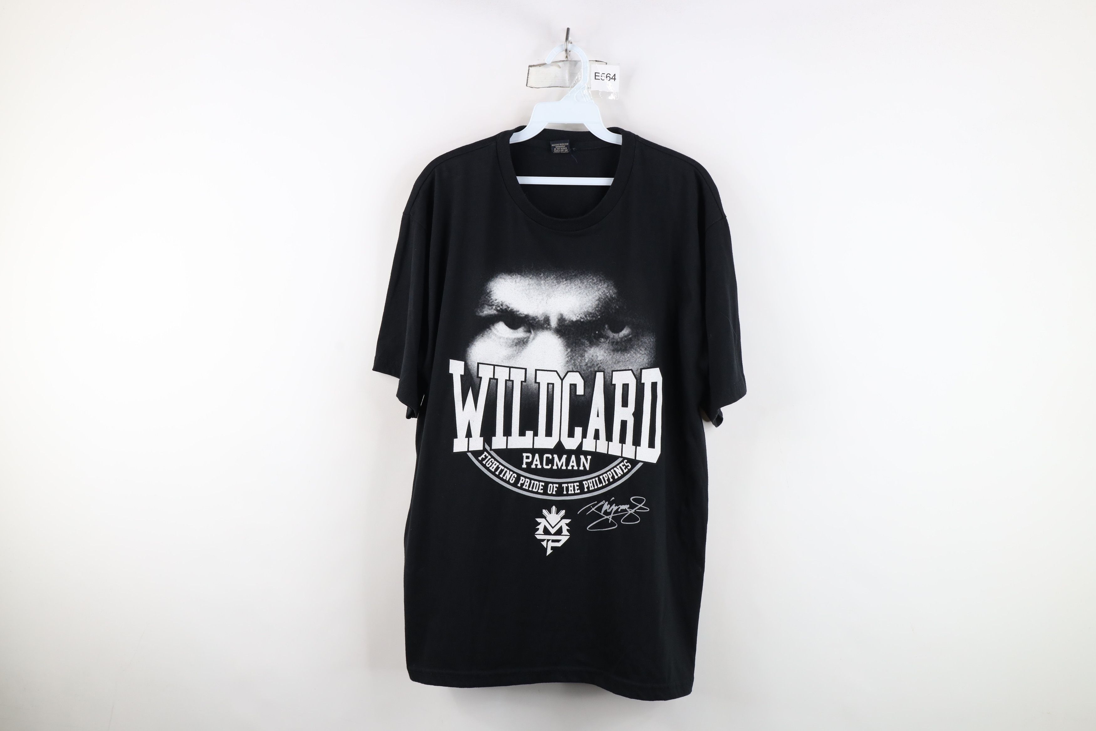 Vintage Vintage Wildcard Manny Pacquiao Boxing T-Shirt Black USA Size US L / EU 52-54 / 3 - 1 Thumbnail