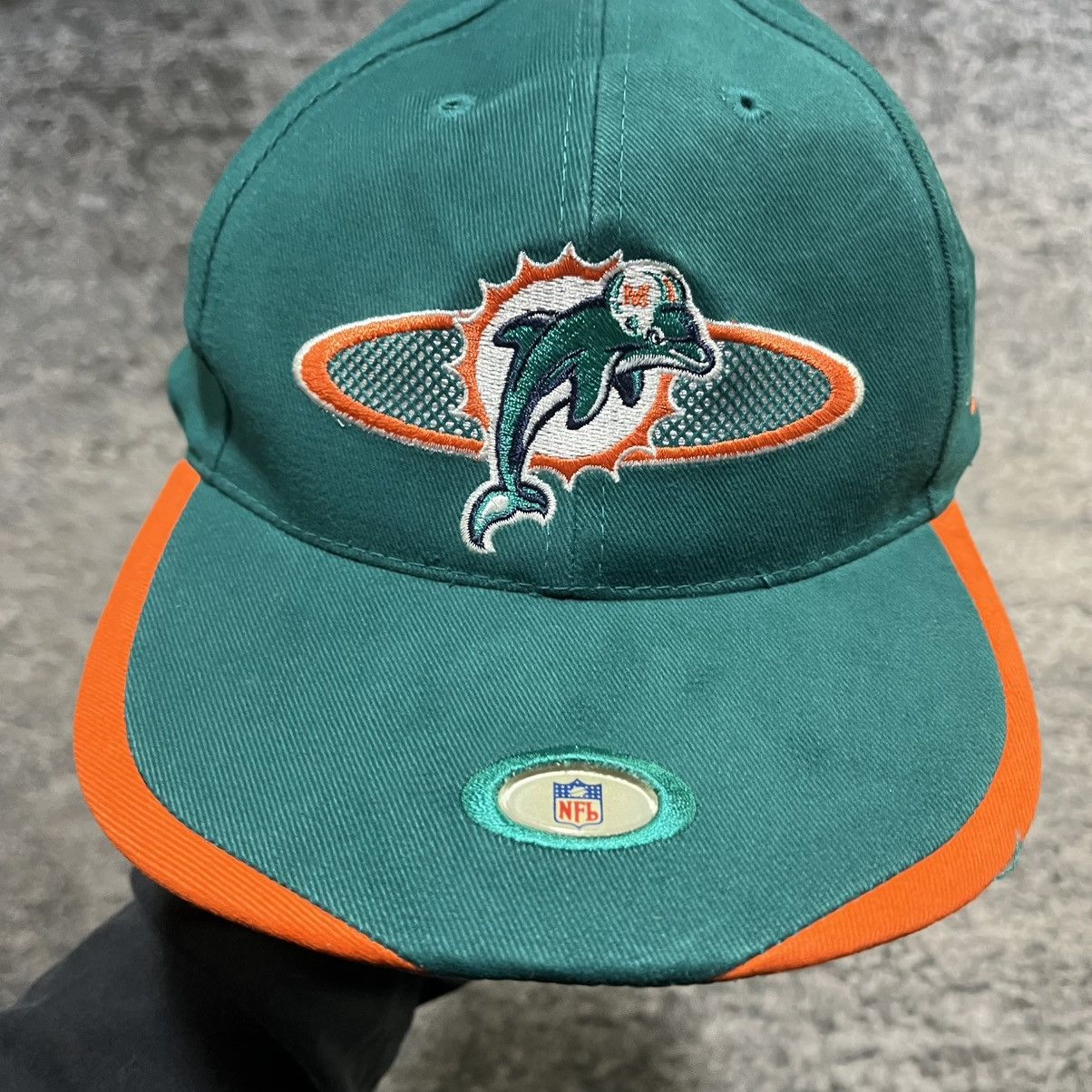 Sports Specialties VINTAGE 90s MIAMI DOLPHINS SPORTS SPECIALTIES HAT NEW Size ONE SIZE - 2 Thumbnail