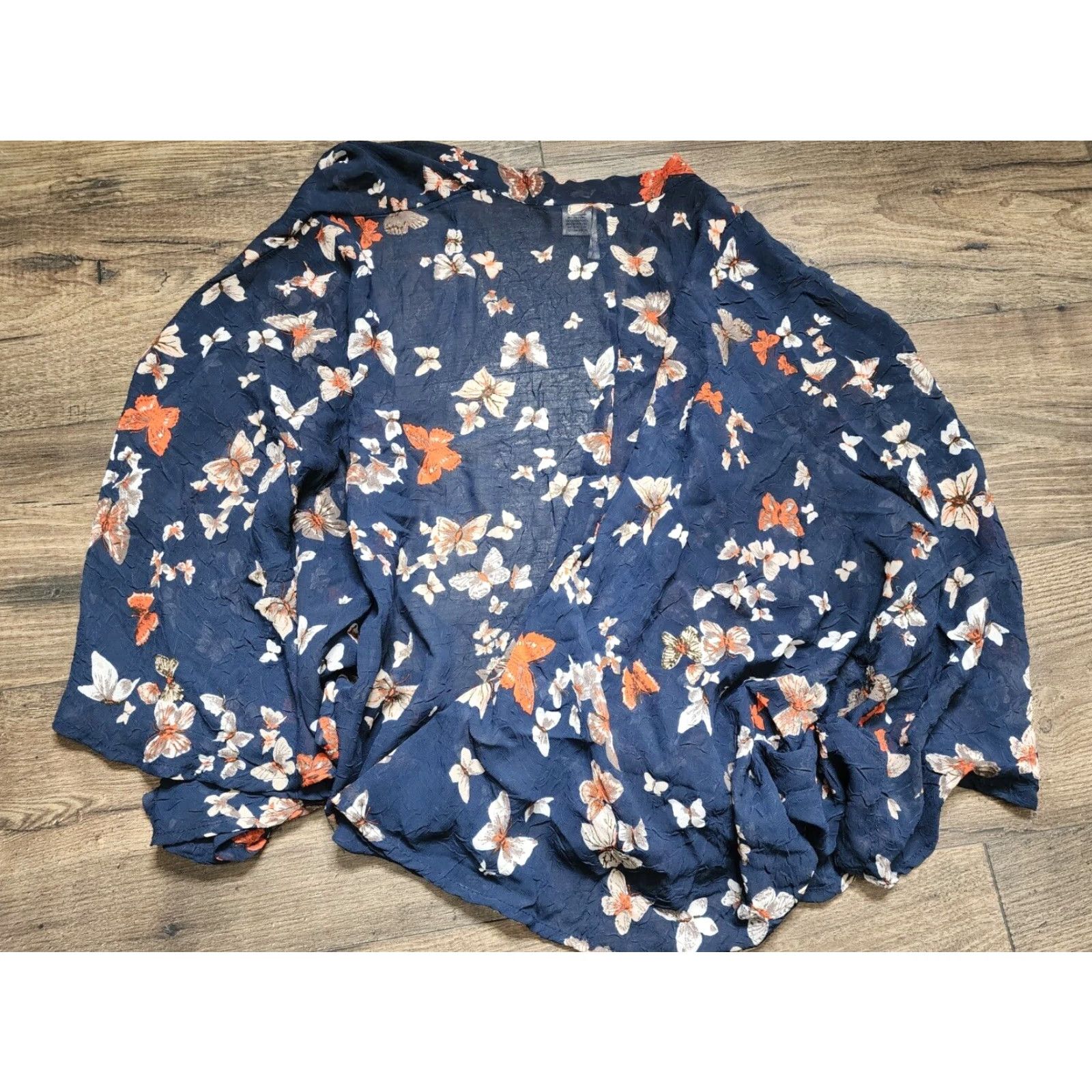 Vintage VINTAGE Xhilaration Boho Cardigan Sweater Women’s Size M Blue Sheer 3/4 Sleeve Size M / US 6-8 / IT 42-44 - 4 Thumbnail