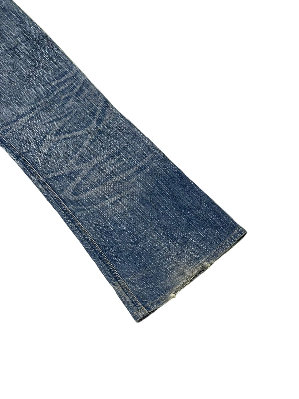 Edwin Flare Jeans Edwin Japan Faded Distress Boot Cut 8🟦0 Size US 30 / EU 46 - 13 Thumbnail