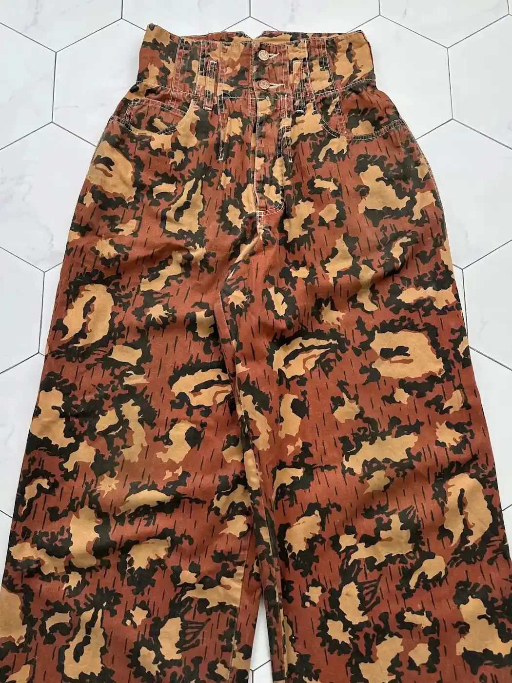 Japanese Brand Vintage Parachute Printed Pants E2 Size 25" / US 0 / IT 36 - 2 Thumbnail