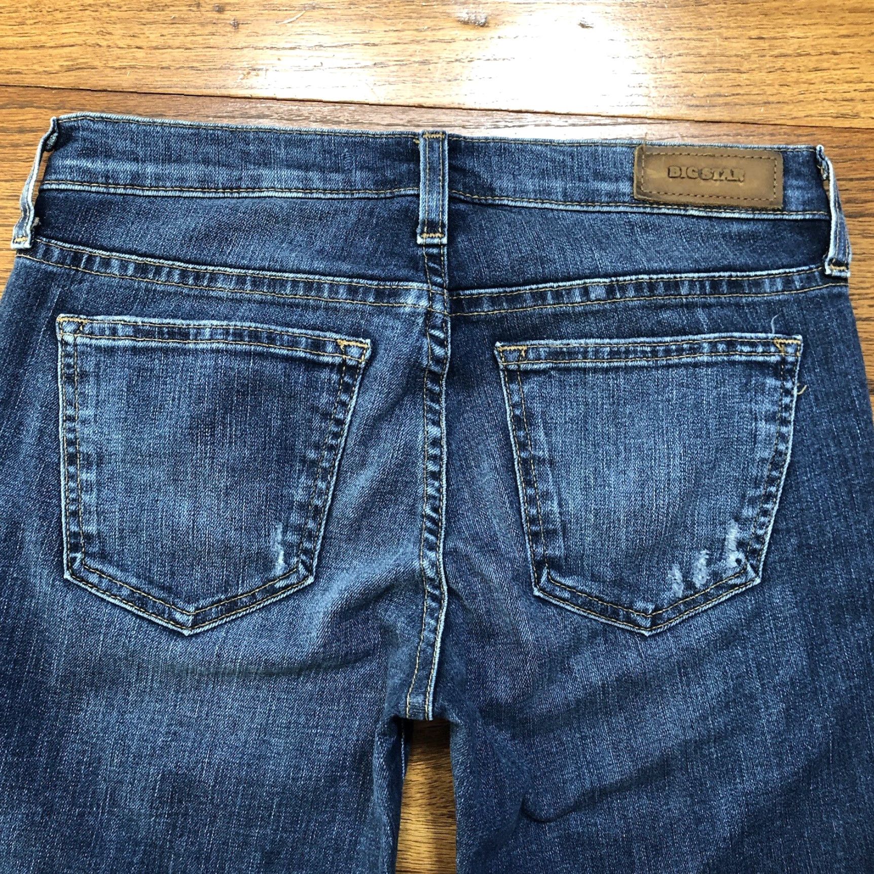 Denime Big Star Womens Jeans Capri Cropped Denim Blue 27 X 25.5 Inseam Size 27" / US 4 / IT 40 - 5 Thumbnail