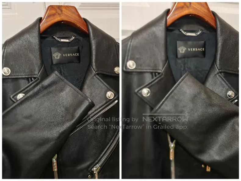 Versace Versace Motorcycle leather coat Size US XXL / EU 58 / 5 - 9 Thumbnail