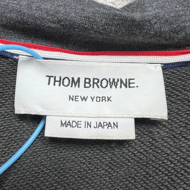 Thom Browne Thom browne Grey zipper hooded sweatshirt jacket 2503-Nexta Size US XXL / EU 58 / 5 - 6 Thumbnail