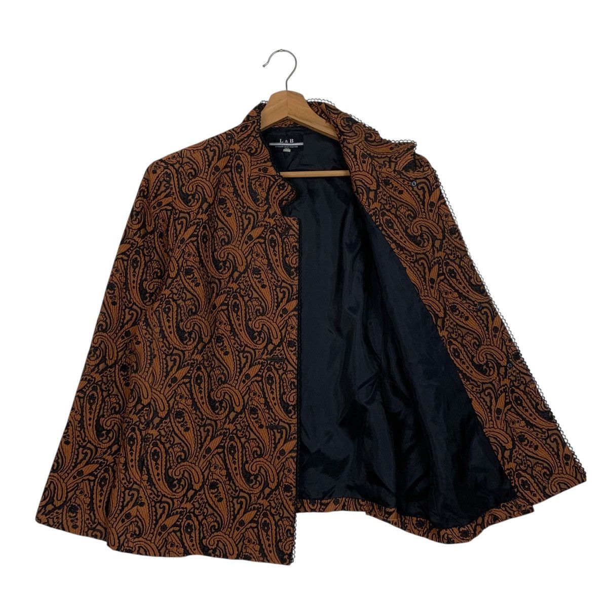 Japanese Brand L & B Abstract Design Women Jacket Size L / US 10 / IT 46 - 9 Thumbnail