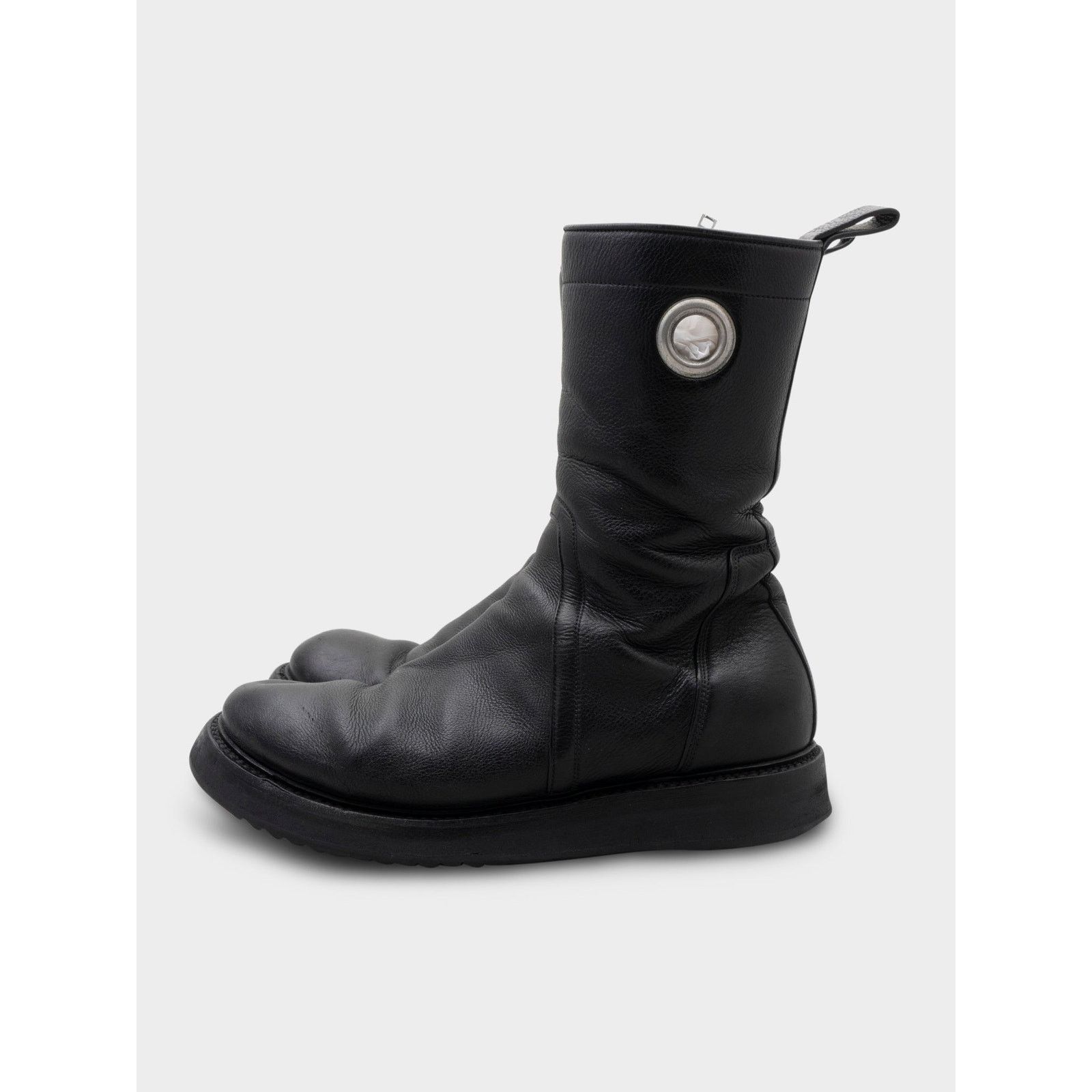Rick Owens 'Gleam' Moto Boots Size US 8 / EU 41 - 3 Thumbnail