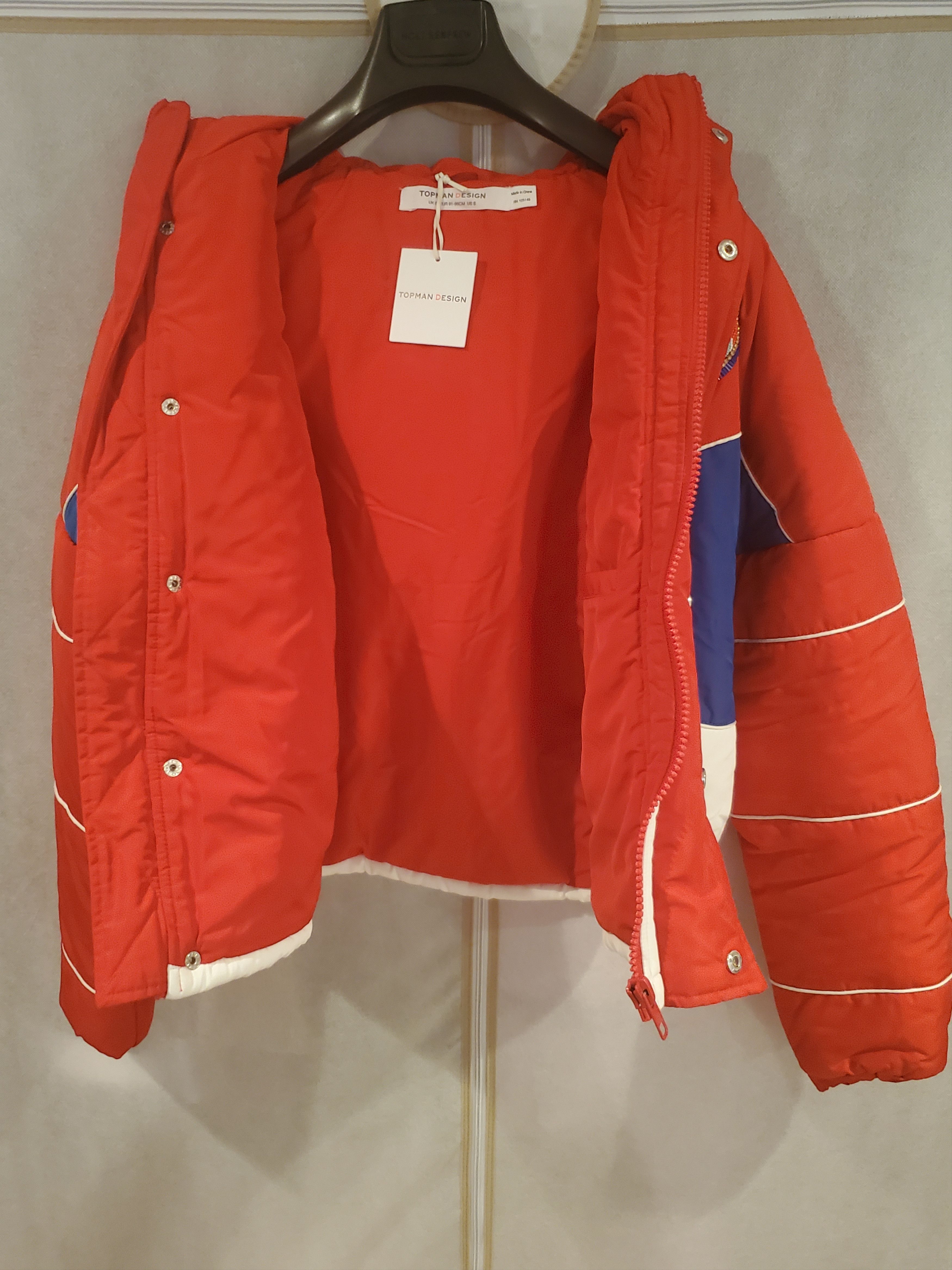 Topman Embellished Hooded Puffer Jacket Size US S / EU 44-46 / 1 - 6 Thumbnail