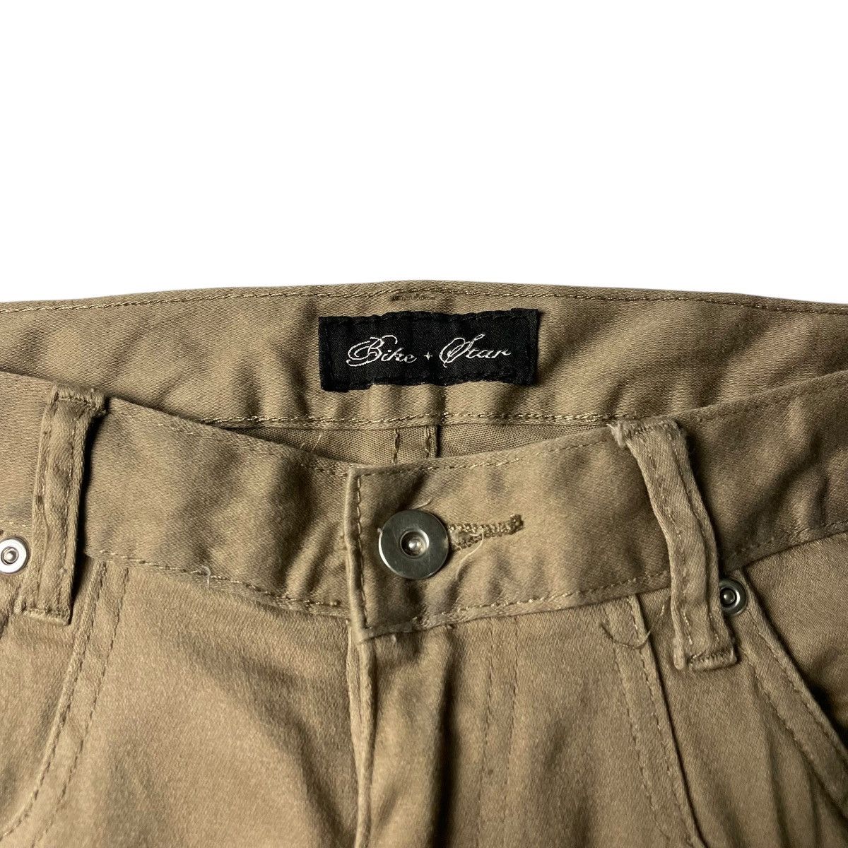 If Six Was Nine × Japanese Brand × Le Grande Bleu (L.G.B.) 🇯🇵 BIKE STAR SPIRAL CUT FLARE CARGO PANTS Size US 30 / EU 46 - 5 Thumbnail