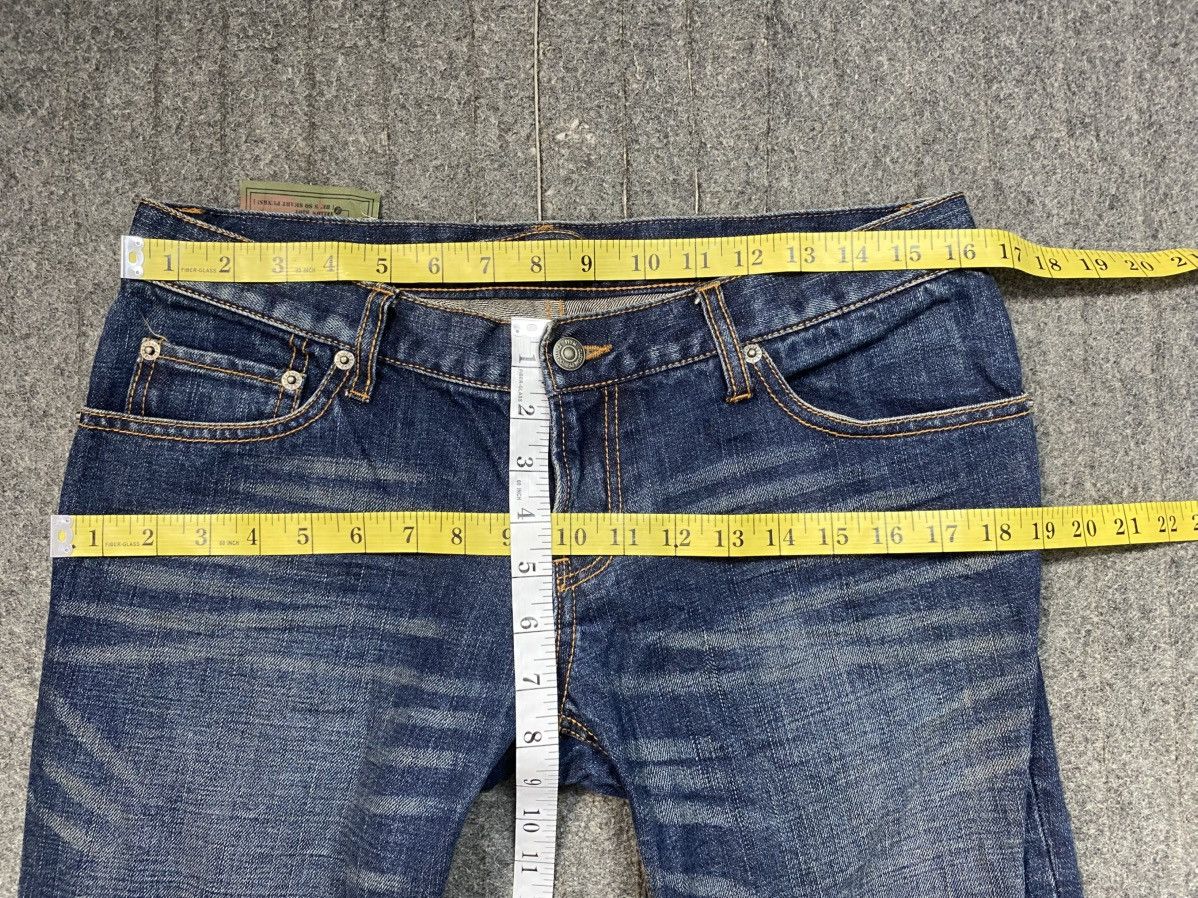 PPFM PPFM Yellow Riot Indigo Denim Jeans Straight Cut Size US 33 - 13 Thumbnail
