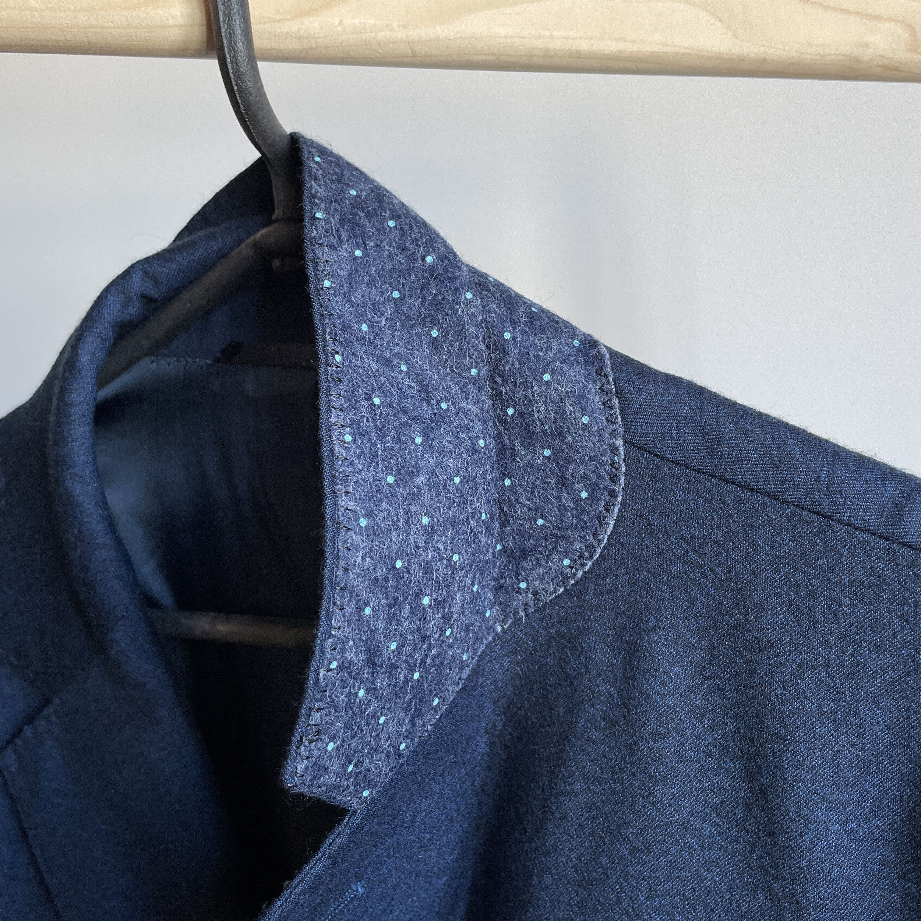 Other Clements and Church Bespoke 3 Pieces Navy Wool Suit Size 44R - 7 Thumbnail