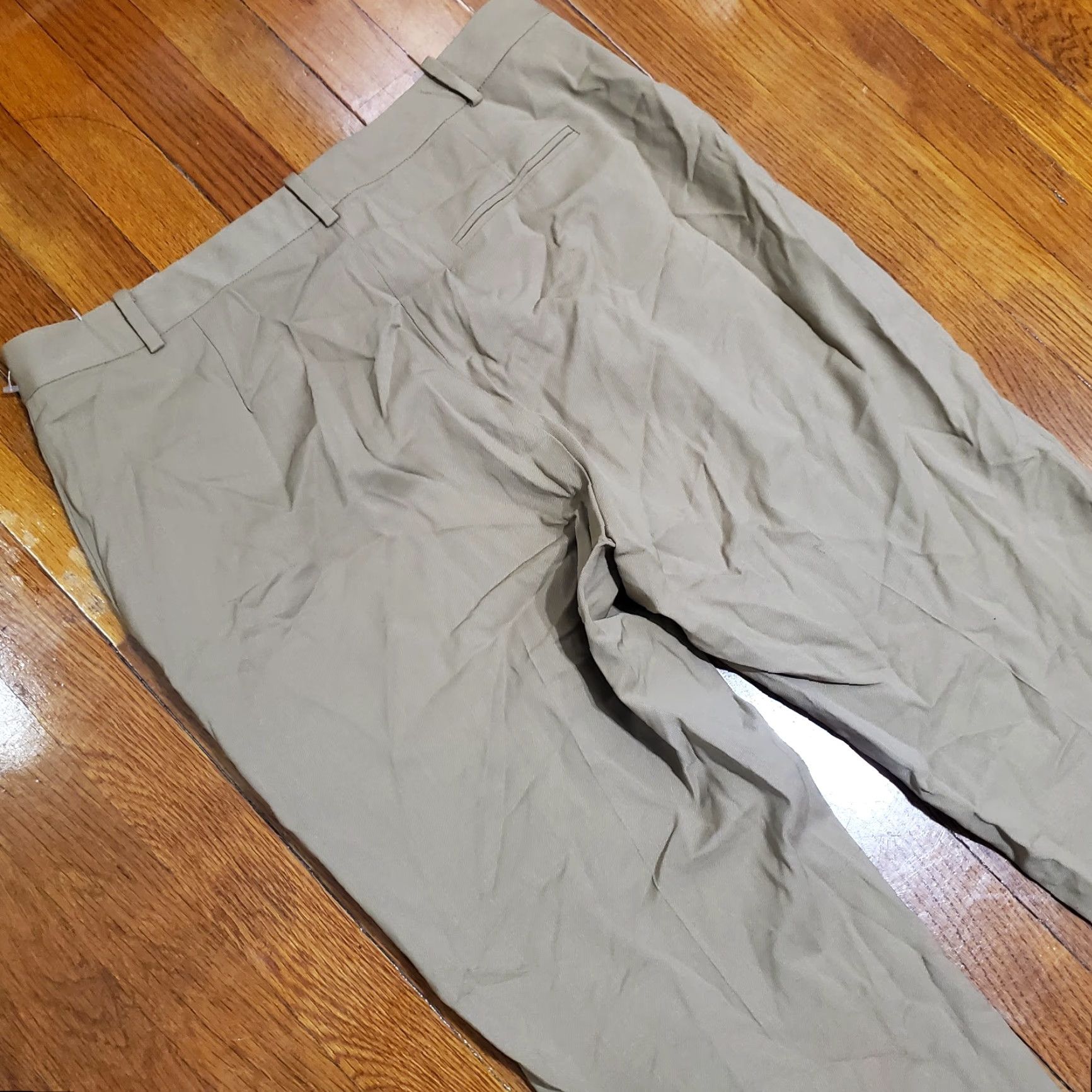 Ralph Lauren VINTAGE Ralph Lauren Wool Dress Pants Womens Size 14 Brown Wide-Leg Regular Chair? Size 36" / US 14 / IT 50 - 3 Thumbnail