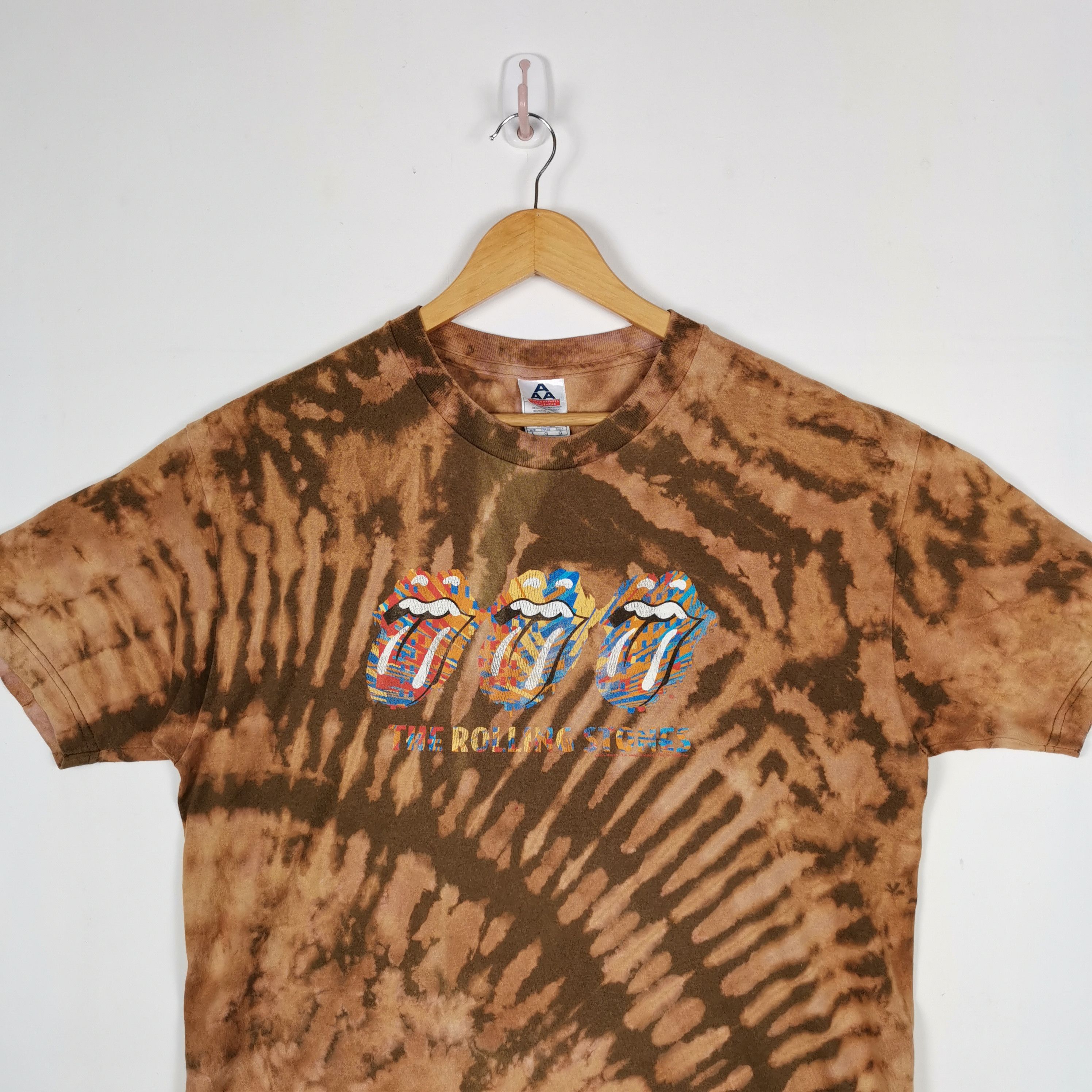 Band Tees × Vintage Vintage The Rolling Stone T Shirt Acid Wash Custom Tees Size US L / EU 52-54 / 3 - 3 Thumbnail