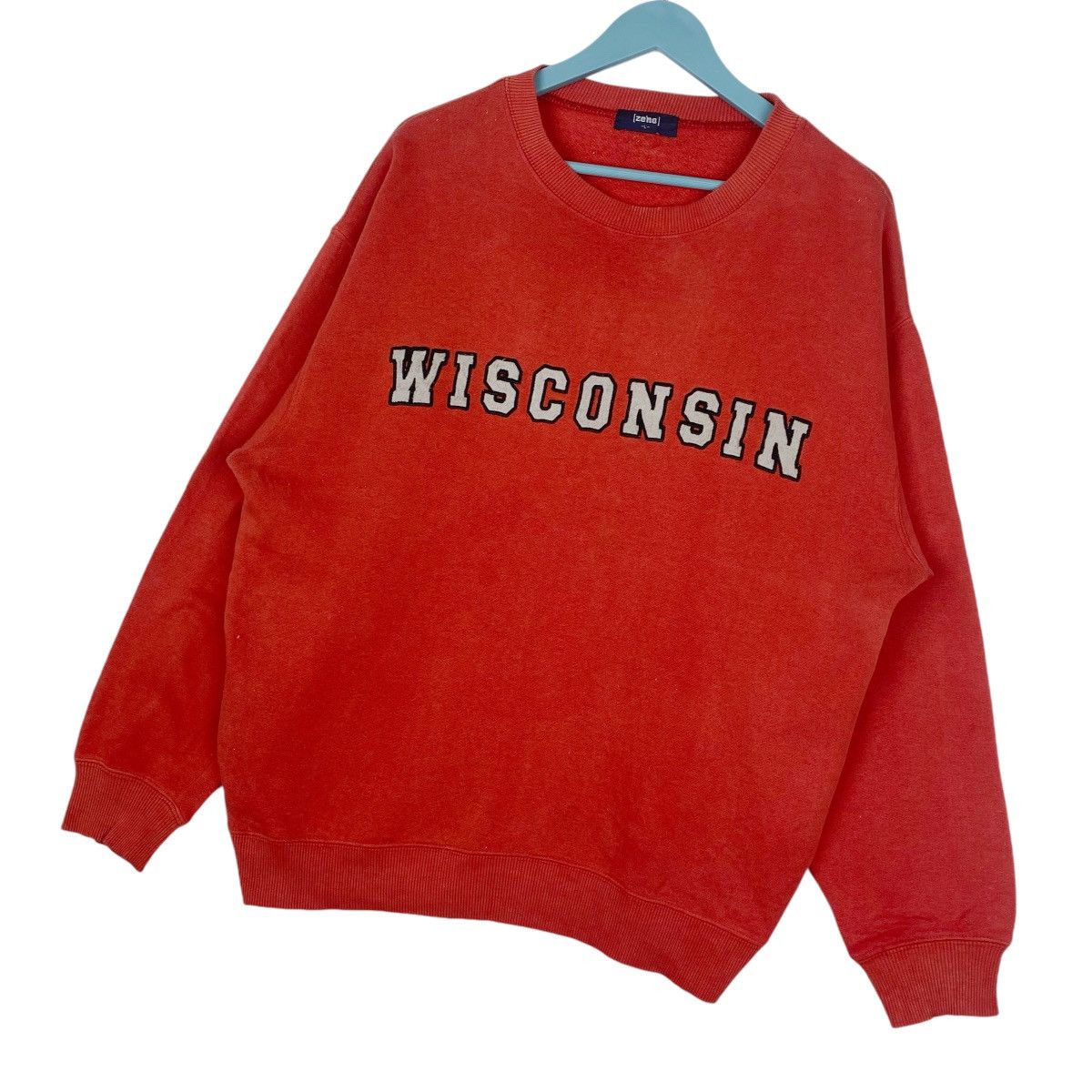 Designer × Other × Vintage Wisconsin Spellout Logo Sweatshirt Crewneck Pullover Jumper Size US L / EU 52-54 / 3 - 3 Thumbnail