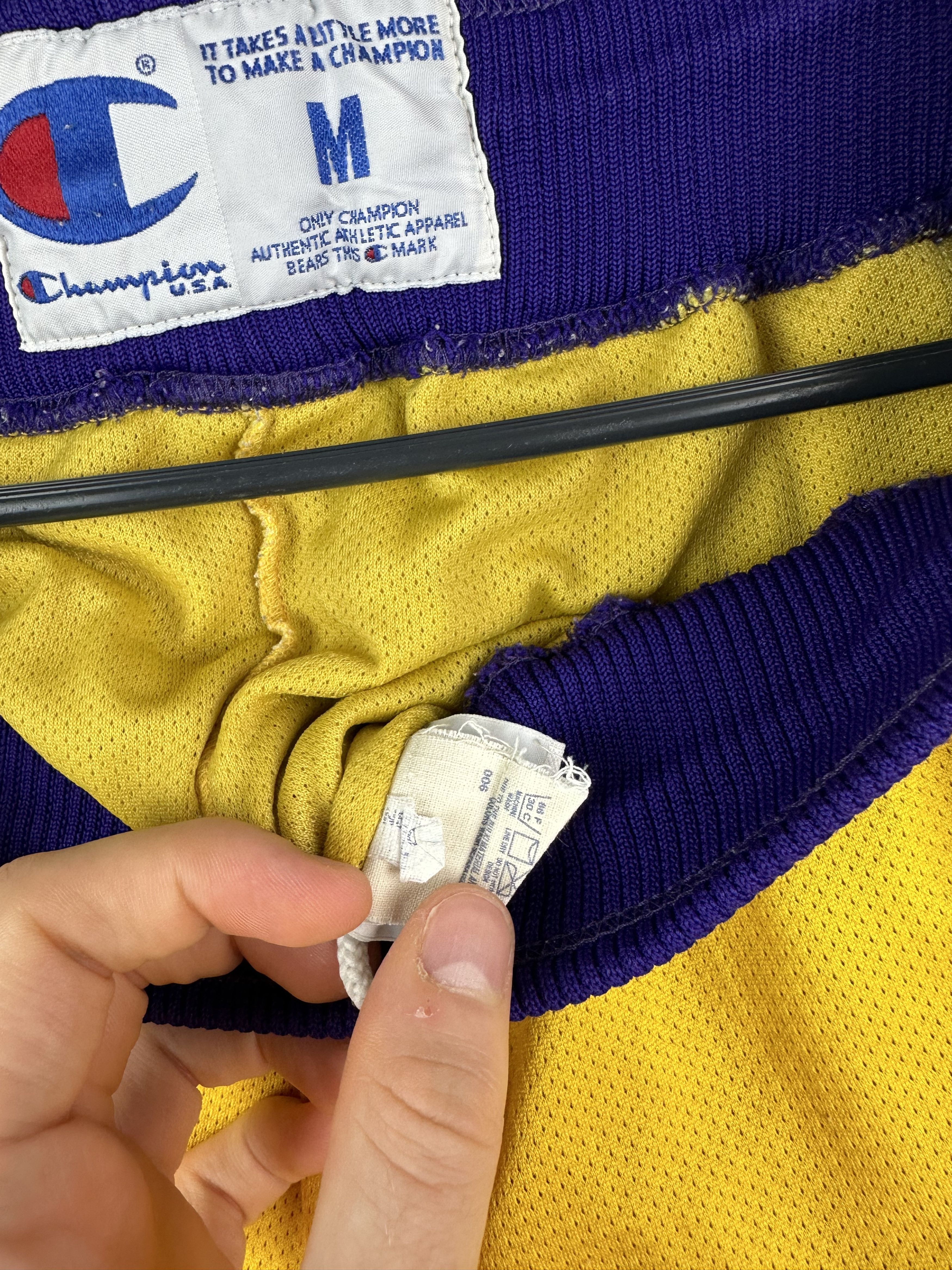 Champion Vintage Champion Lakers Shorts Bryant Era Rare NBA M Size US 32 / EU 48 - 10 Thumbnail