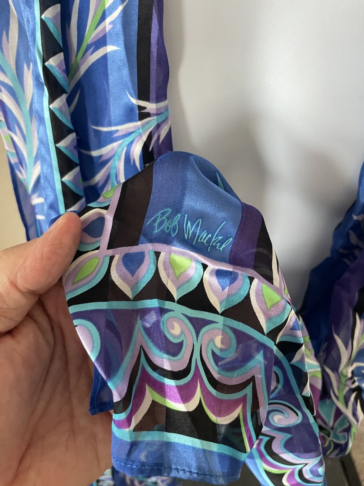Vintage Bob Mackie Silk Scarf Ascot Size ONE SIZE - 3 Thumbnail