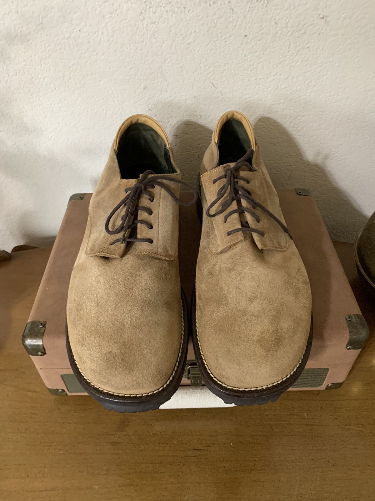 Donald Pliner UIF model Suede plain toe shoes Size US 14 / EU 47 - 1 Thumbnail