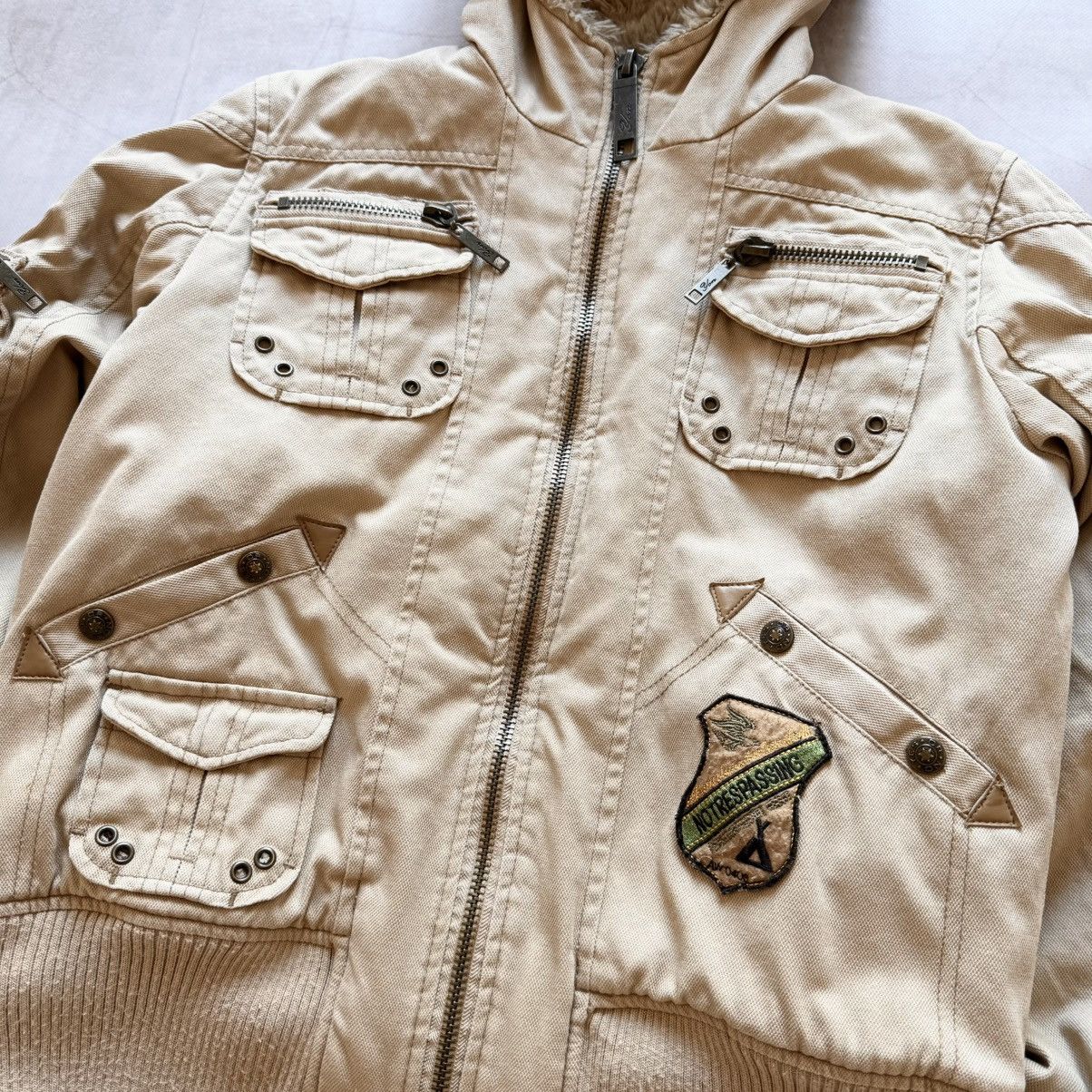 Hysteric Glamour × Undercover Military Bomber Jacket Zip Faux Fur LGB If Six Was Nine Vibe Size M / US 6-8 / IT 42-44 - 4 Thumbnail