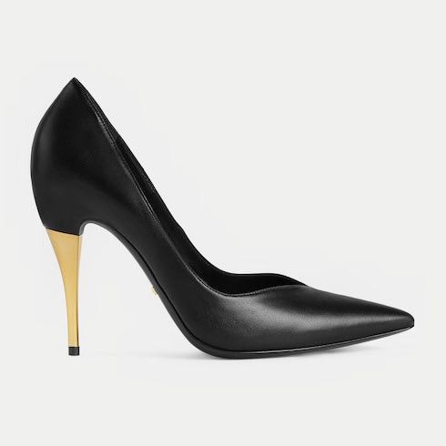 Gucci Priscilla Gold High Heel Pumps SIZE 38