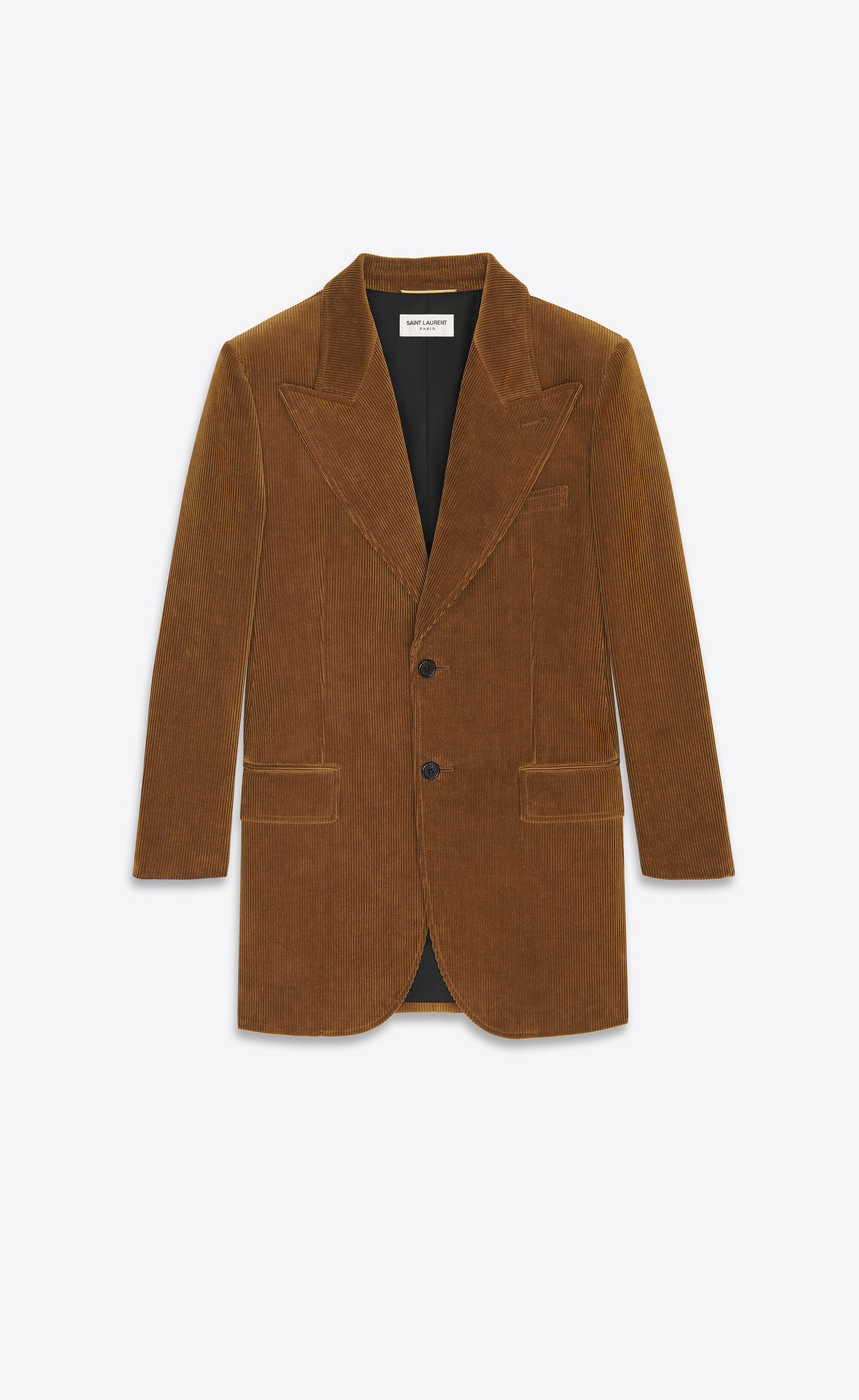 o1bcso1str1224 Single Breasted Jacket In Corduroy in Brown