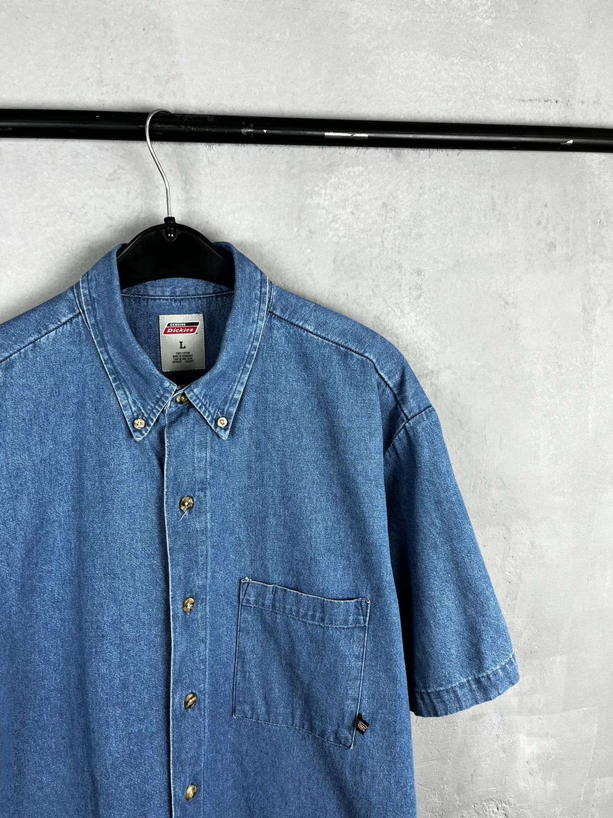 Dickies × Vintage VINTAGE Dickies Denim Button Shirt Size US L / EU 52-54 / 3 - 5 Thumbnail
