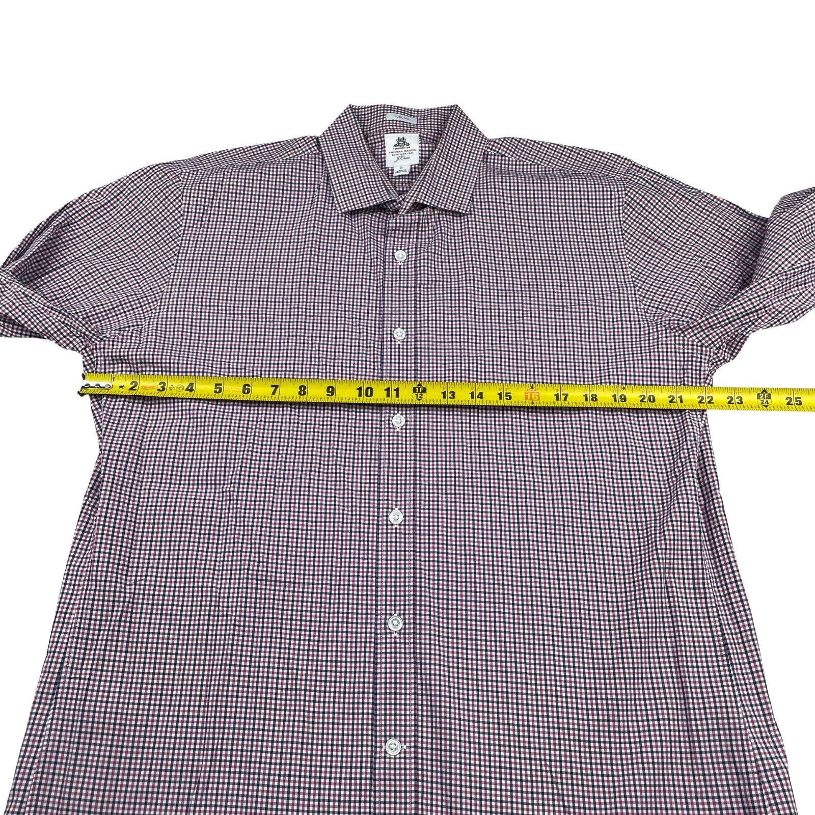 J.Crew J. Crew Men's Ludlow 100% Cotton L/S Button Shirt Navy/Purpl Size US L / EU 52-54 / 3 - 7 Thumbnail