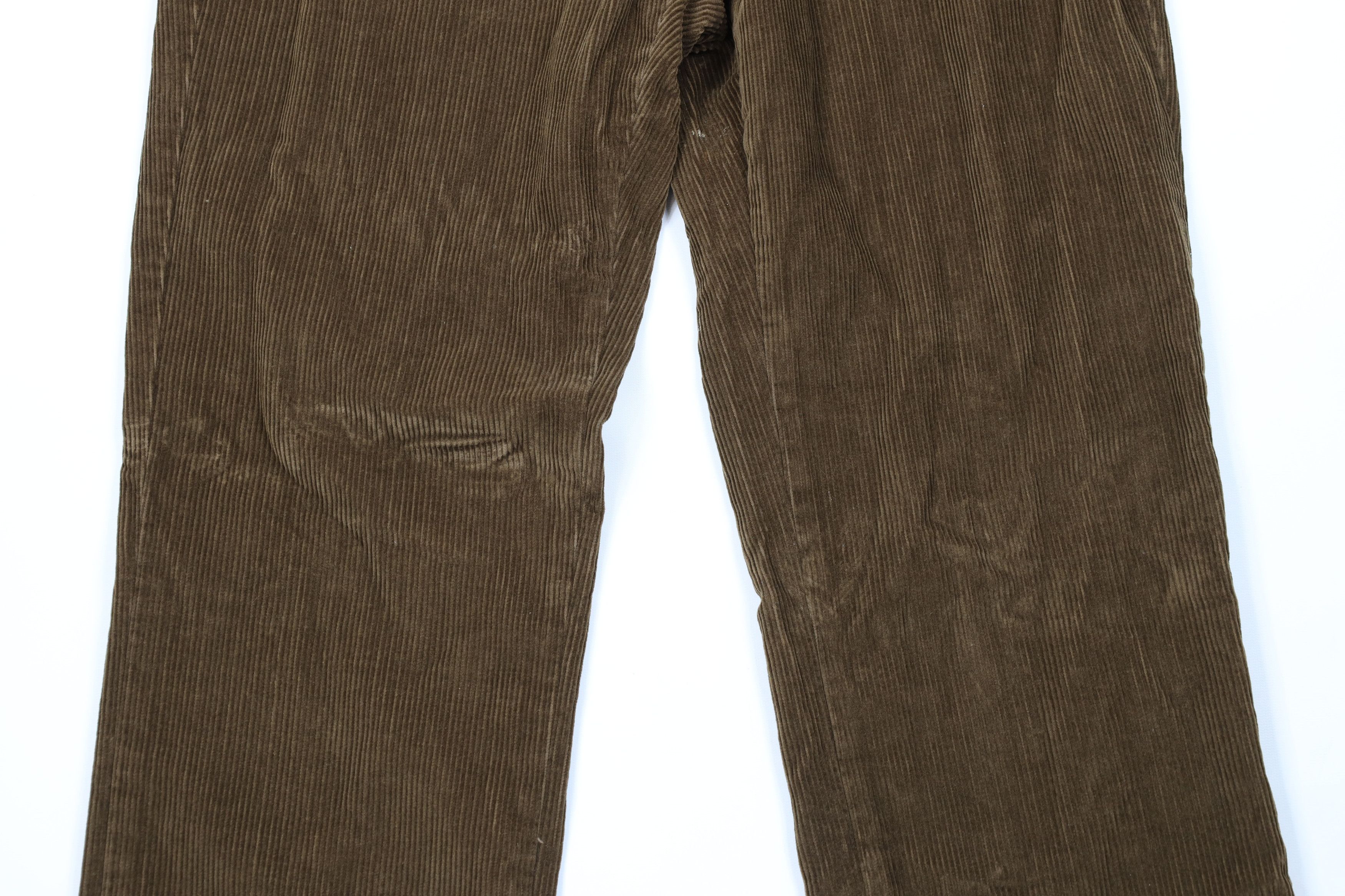 Eddie Bauer × Vintage Vintage Eddie Bauer Wide Leg Corduroy Chino Pants Brown Size US 38 / EU 54 - 3 Thumbnail