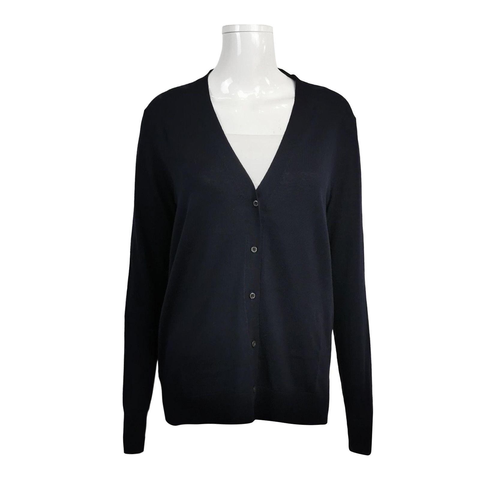 Prada Prada Wool V-Neck Long-Sleeve Knit Sweater Size S / US 4 / IT 40 - 1 Thumbnail