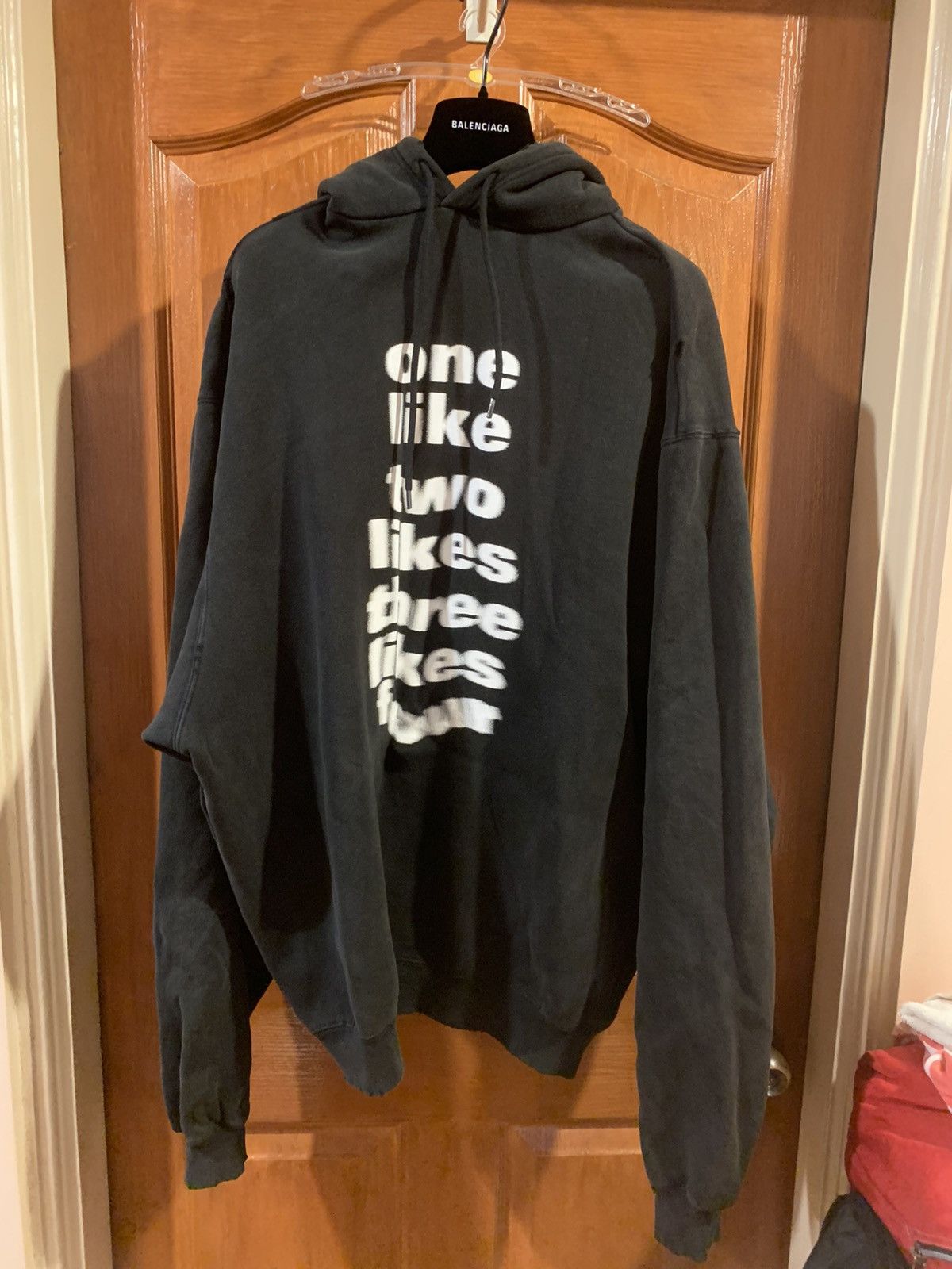 image of Balenciaga Winter 20 Likes Hoodie in Black, Men's (Size 2XS)