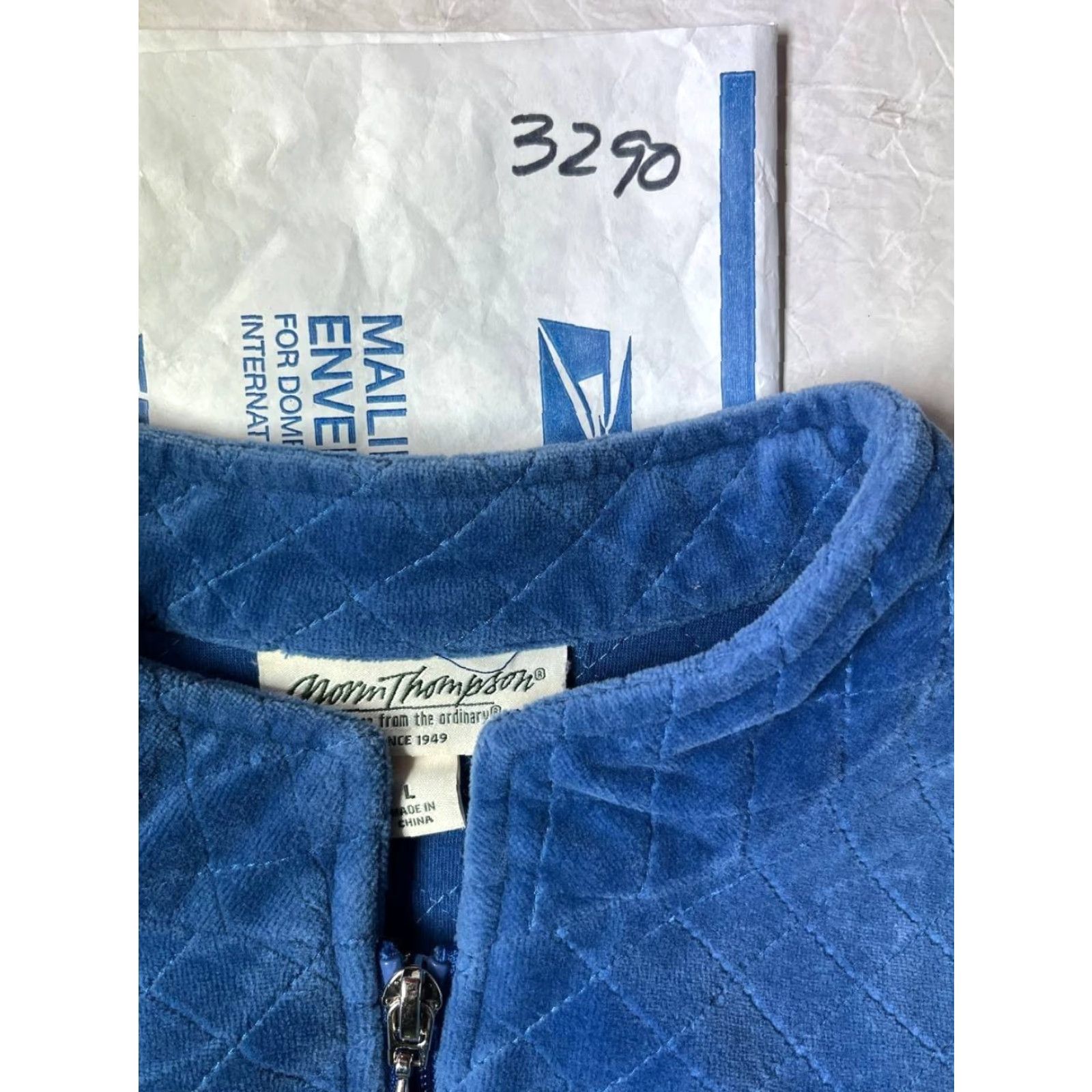 Jim Thompson Norm Thompson Vest Womens Large Blue Quilted Full Zip Pockets Outdoor Size L / US 10 / IT 46 - 8 Thumbnail