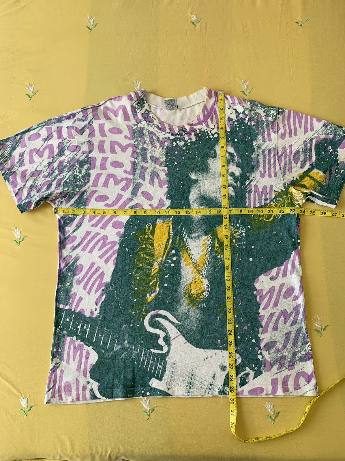 Vintage Vintage 90s Jimi Hendrix Mosquitohead Overprint Shirt Size US XL / EU 56 / 4 - 16 Thumbnail