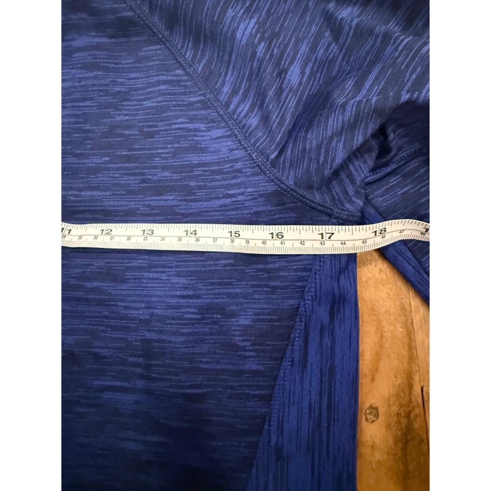 Athleta Athleta Blue Space Dye Quarter Zip Long Sleeve Running Top S Size S / US 4 / IT 40 - 6 Thumbnail