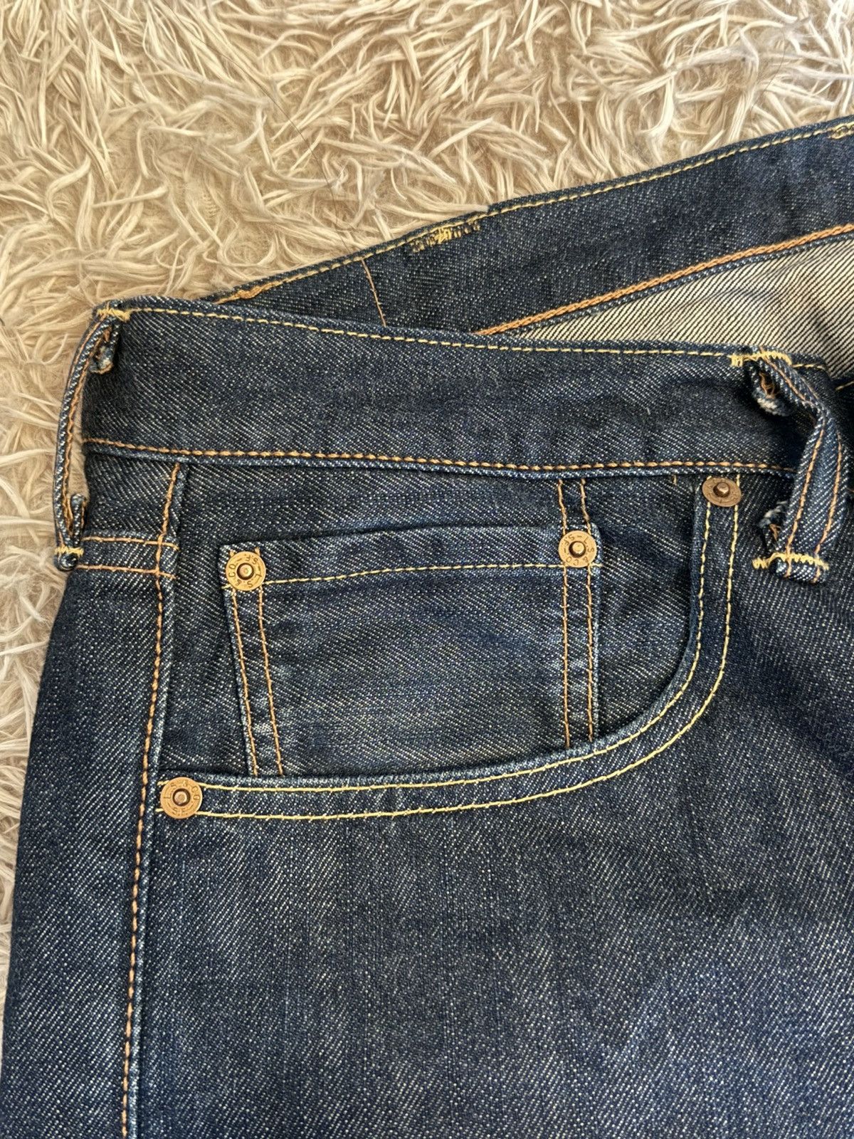 Levi's Vintage Clothing Mens Levi's 501 Dark Blue Denim Jeans Size US 38 / EU 54 - 3 Thumbnail