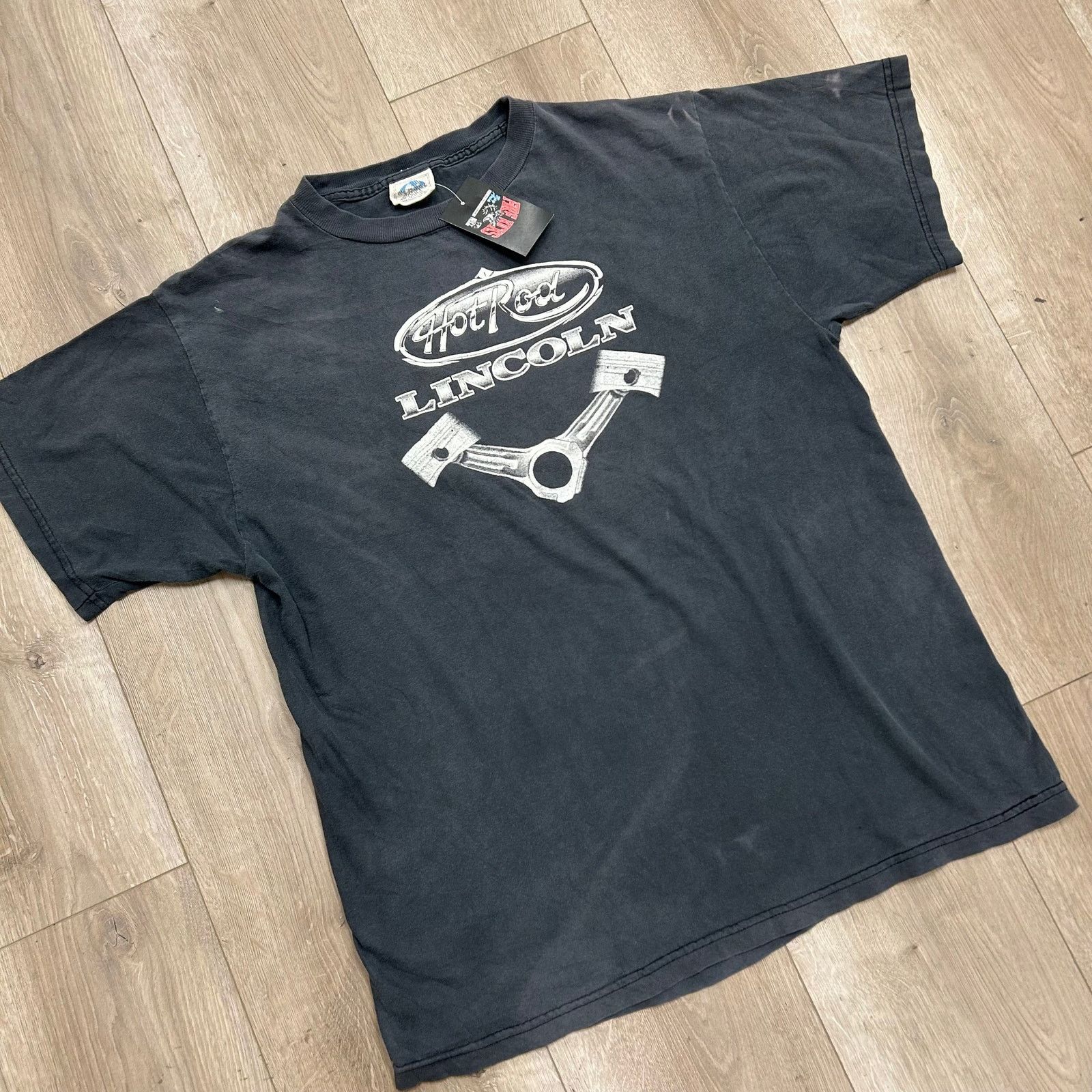 Vintage Vintage 90s Hot Rod Lincoln Bill Kirchen Black Tee Large Size US L / EU 52-54 / 3 - 5 Thumbnail