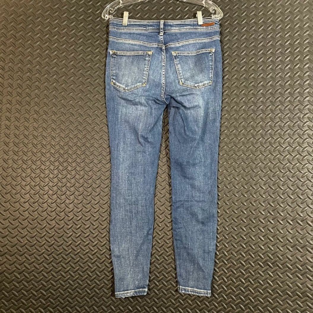 Vintage Pilcro and the Letterpress Anthropologie High Rise Skinny Jeans Women Size 27 Blue Skinny Womens 27 High Rise Jeans Size 27" / US 4 / IT 40 - 2 Thumbnail