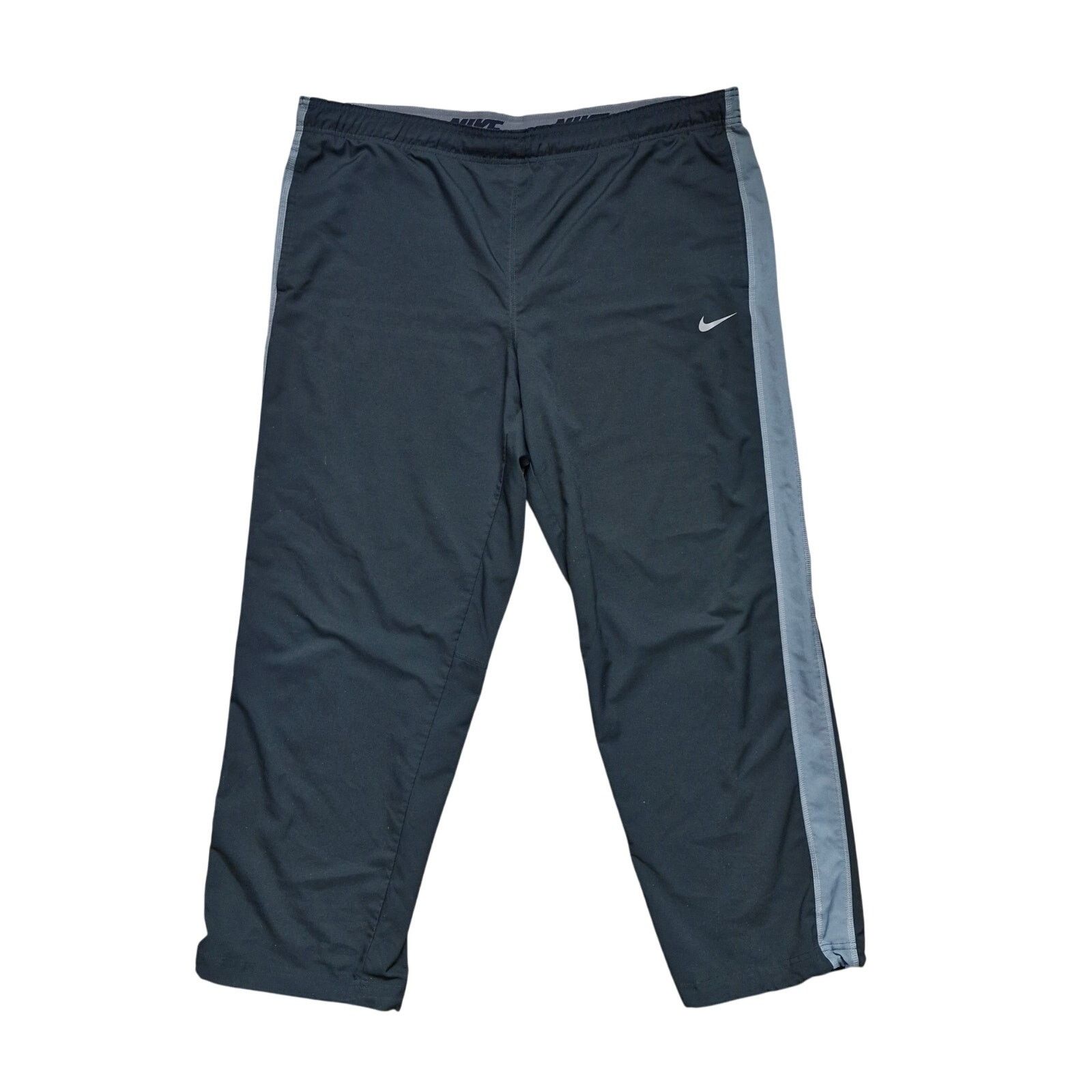 Nike Nike Vintage Y2K Baggy Nylon Track Pants Size XL Black Gray Size US 36 / EU 52 - 1 Thumbnail