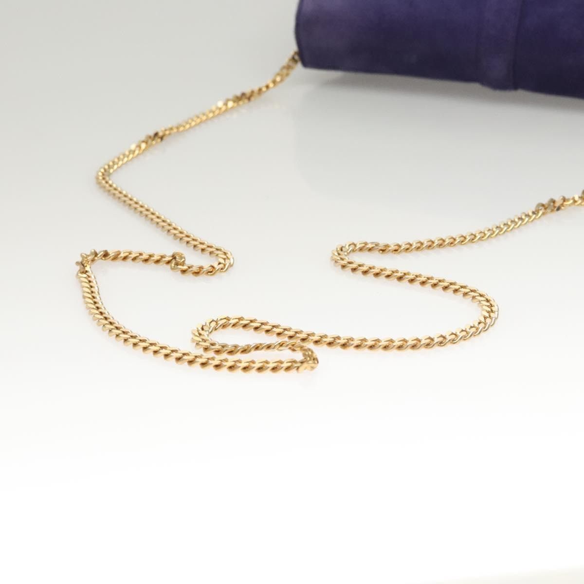 Celine CELINE Chain Shoulder Bag Suede Purple Size ONE SIZE - 7 Thumbnail