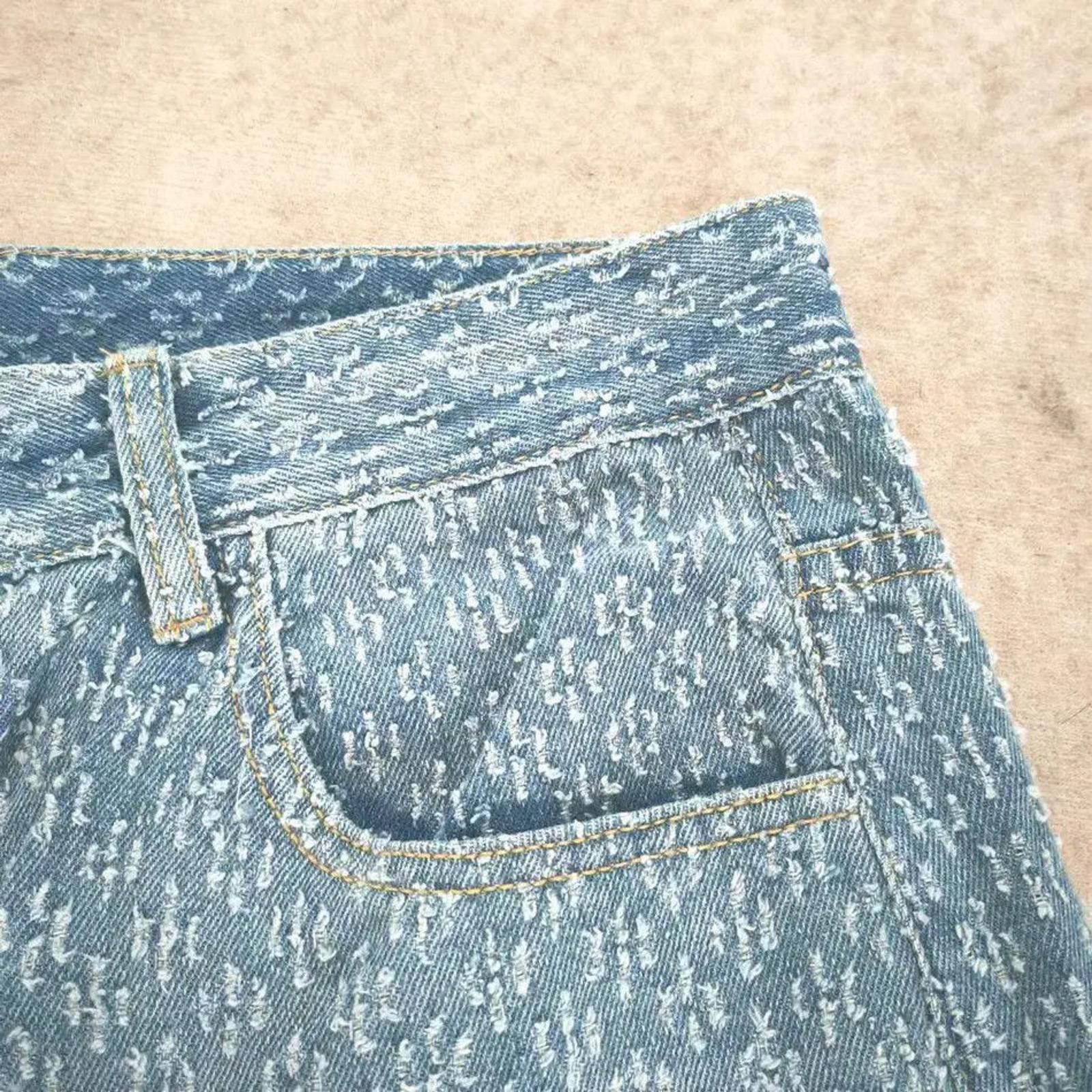 Other Jacquard Graphic Denim Wide-Leg Jeans Size US 32 / EU 48 - 3 Thumbnail