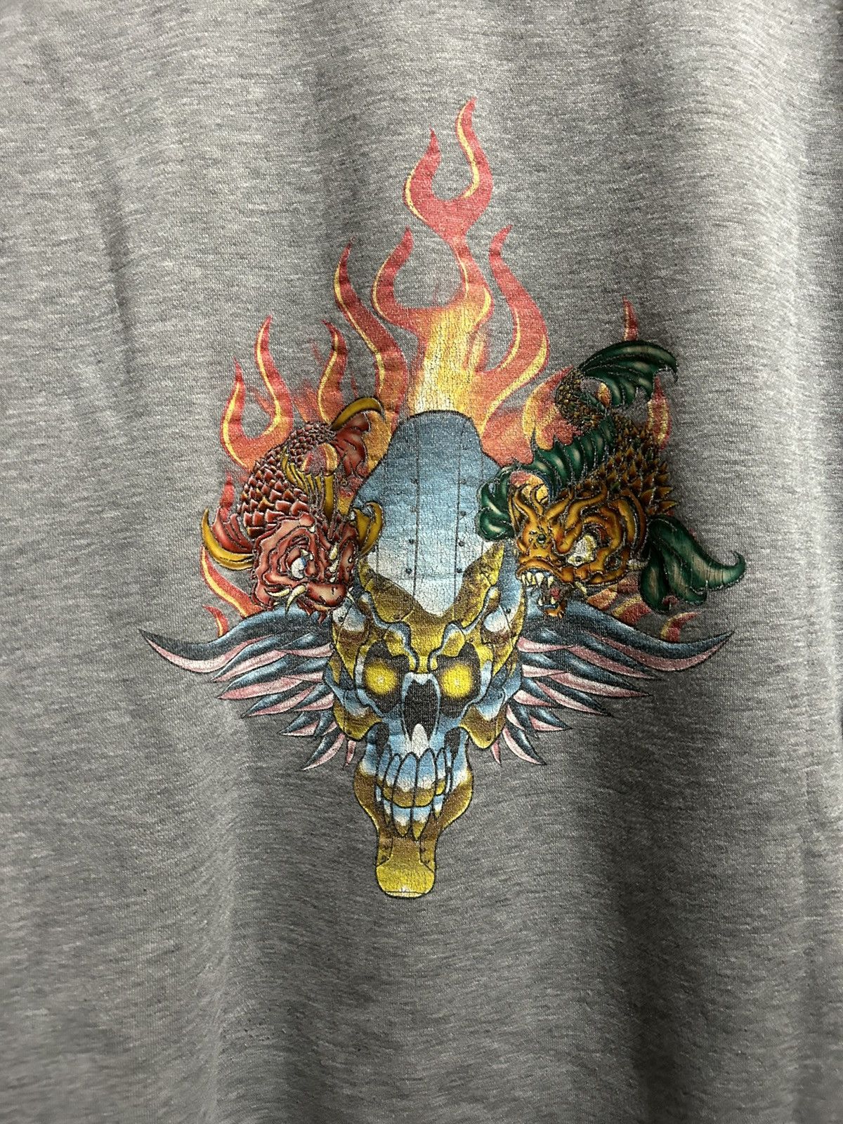 JNCO Vintage 90s JNCO Jeans Dragon Crown Flames Mens XL Hoodie Size US XL / EU 56 / 4 - 7 Thumbnail